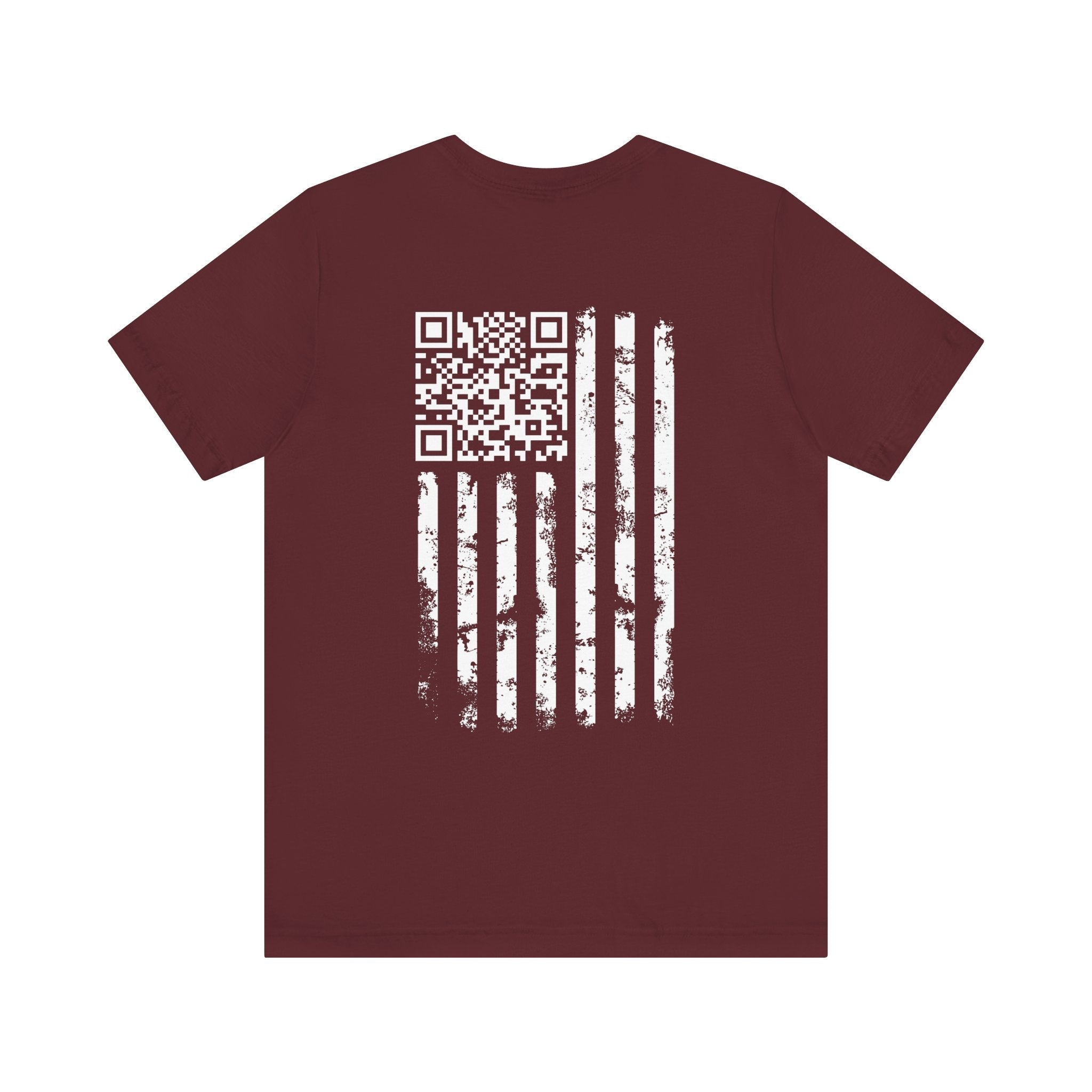 American Flag QR Code T-Shirt
