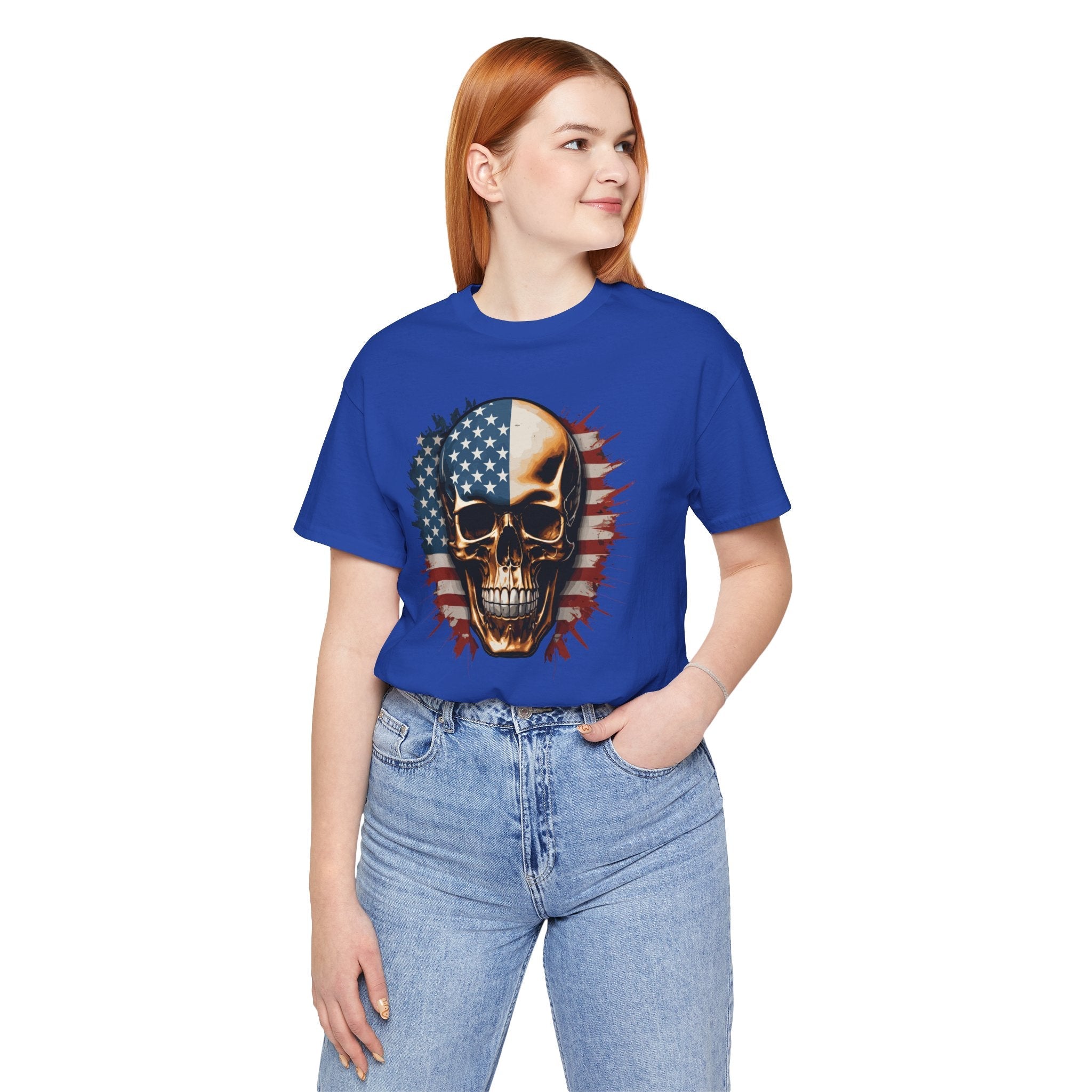 American Flag Skull T-Shirt