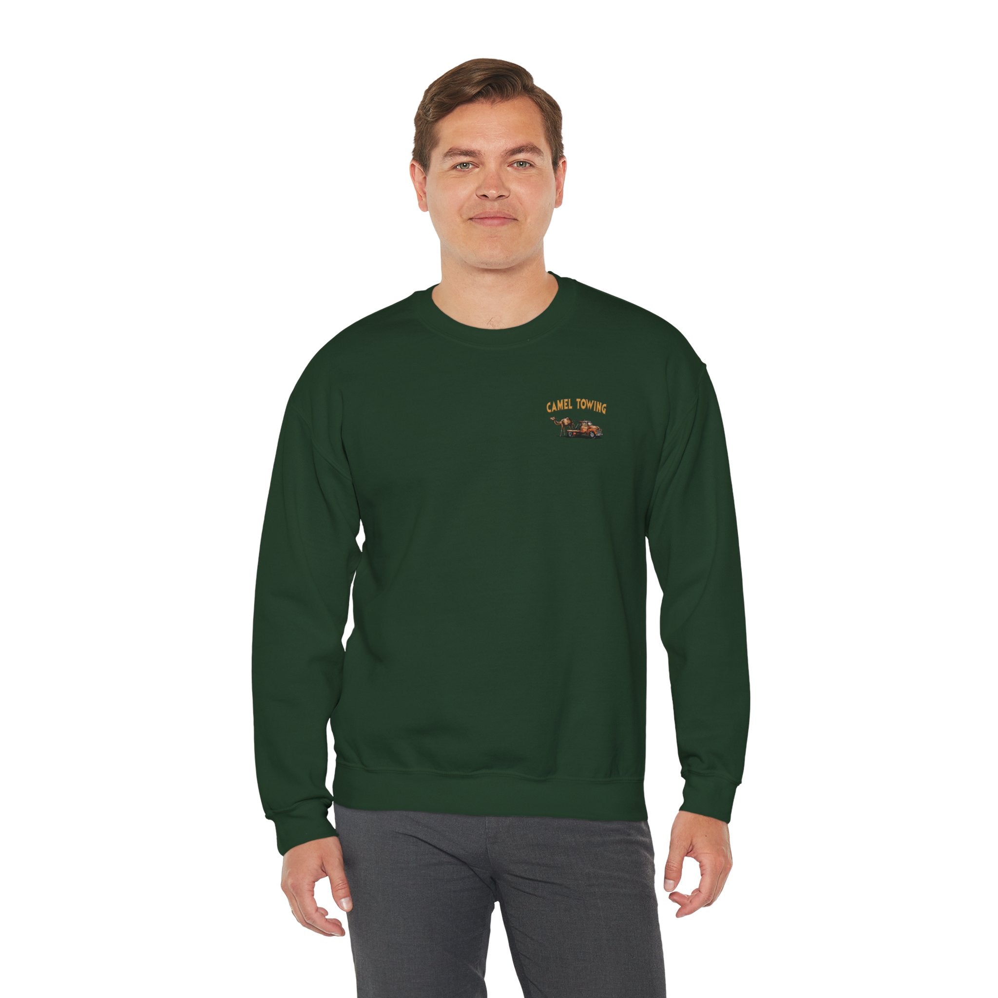 Camel Towing Back Crewneck Sweatshirt