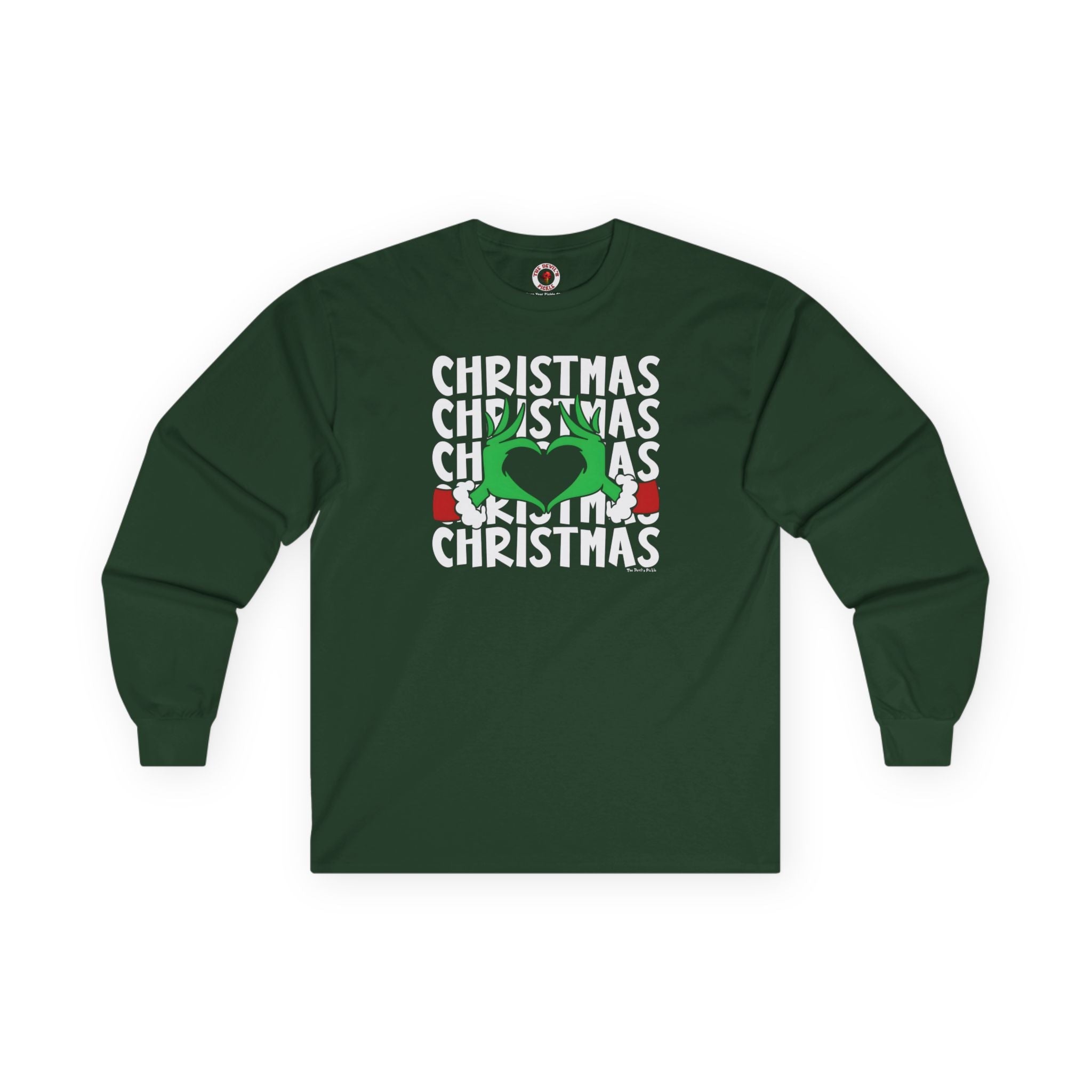 Christmas Heart Long Sleeve Tee