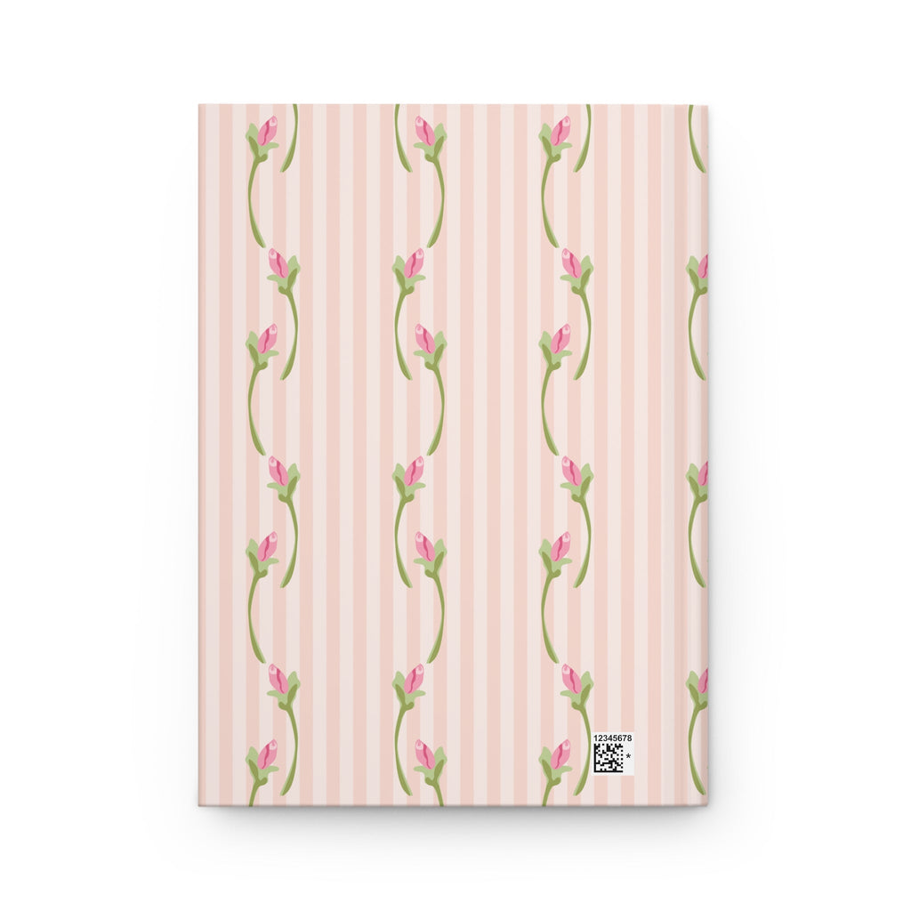 Customizable: Floral Hardcover Journal - Elegant Pink Floral Design, Floral Notebook, Personal Journal, Cute Diary, College Send off Gift