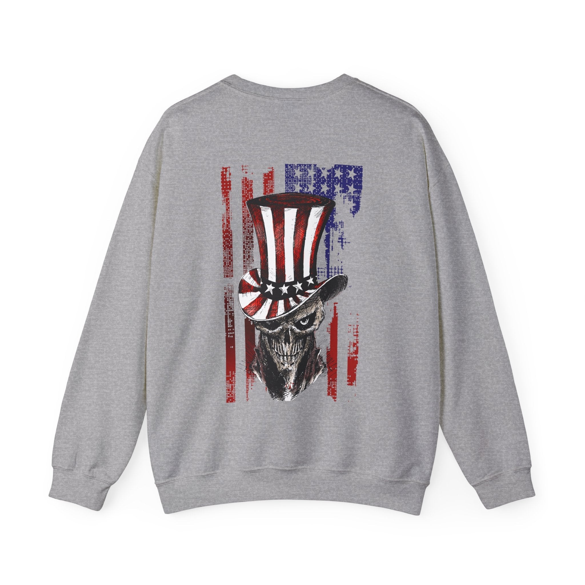 Patriotic Skull Crewneck Sweatshirt