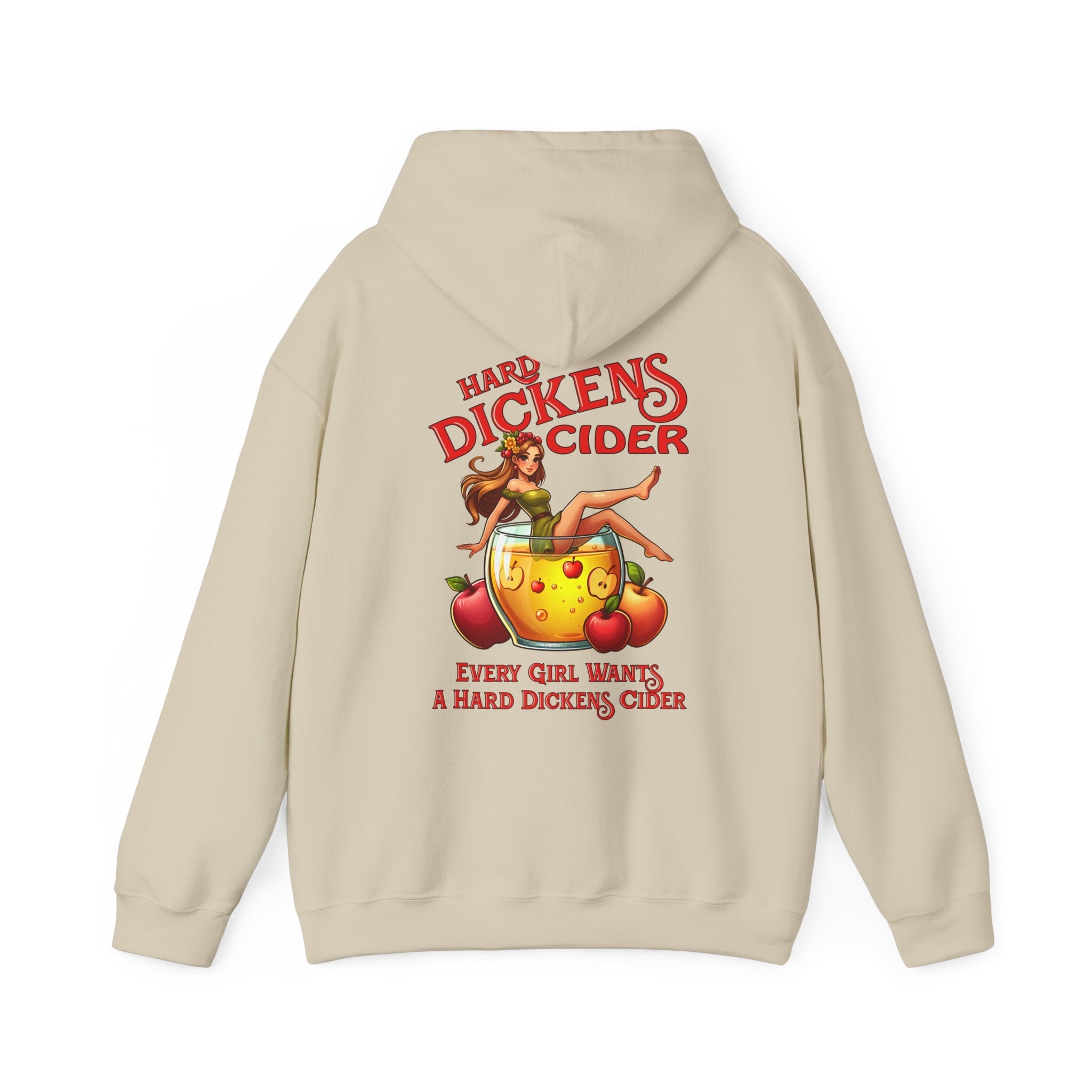 Hard Dickens Cider Front/Back Hooded Sweatshirt