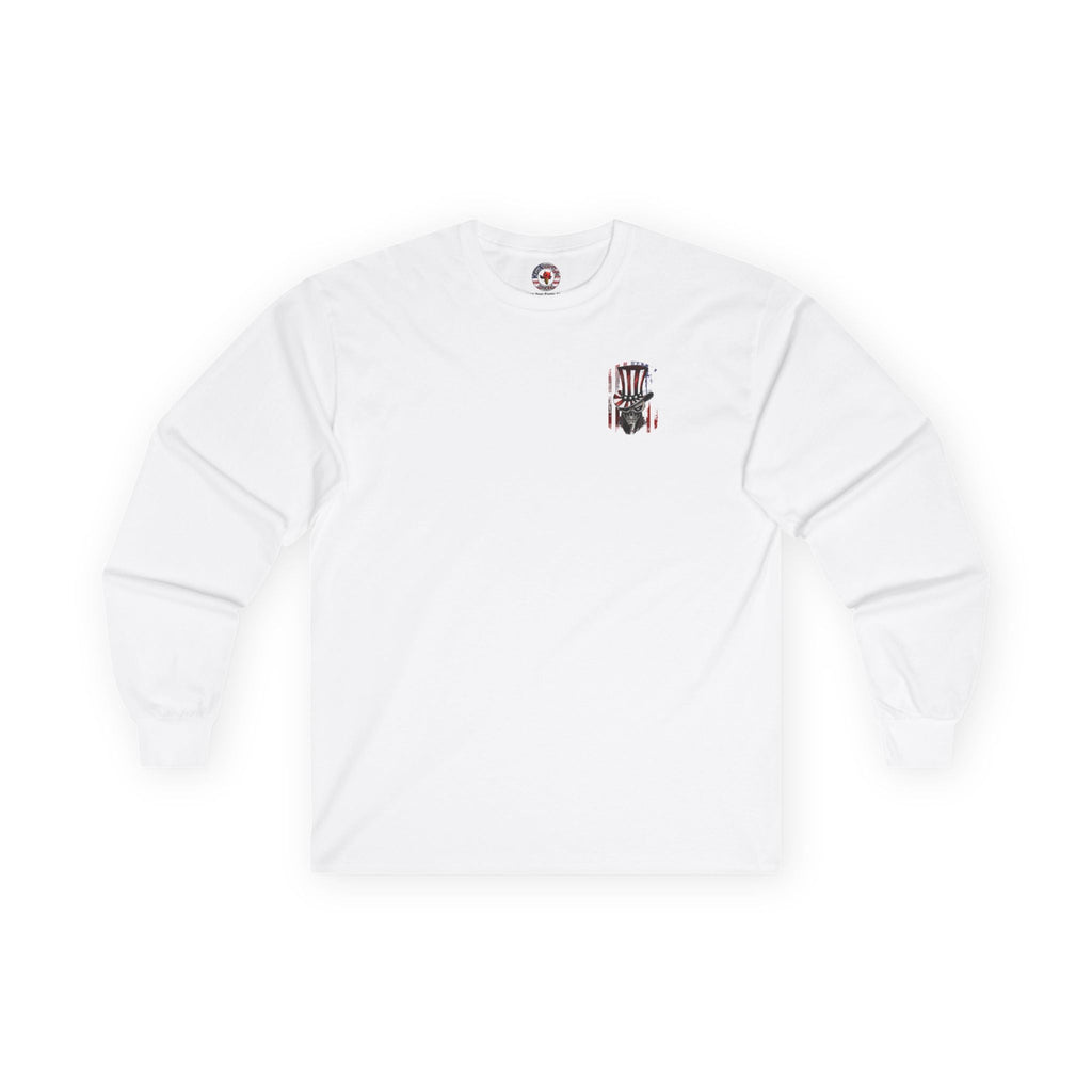 Patriotic Skull Long Sleeve Tee