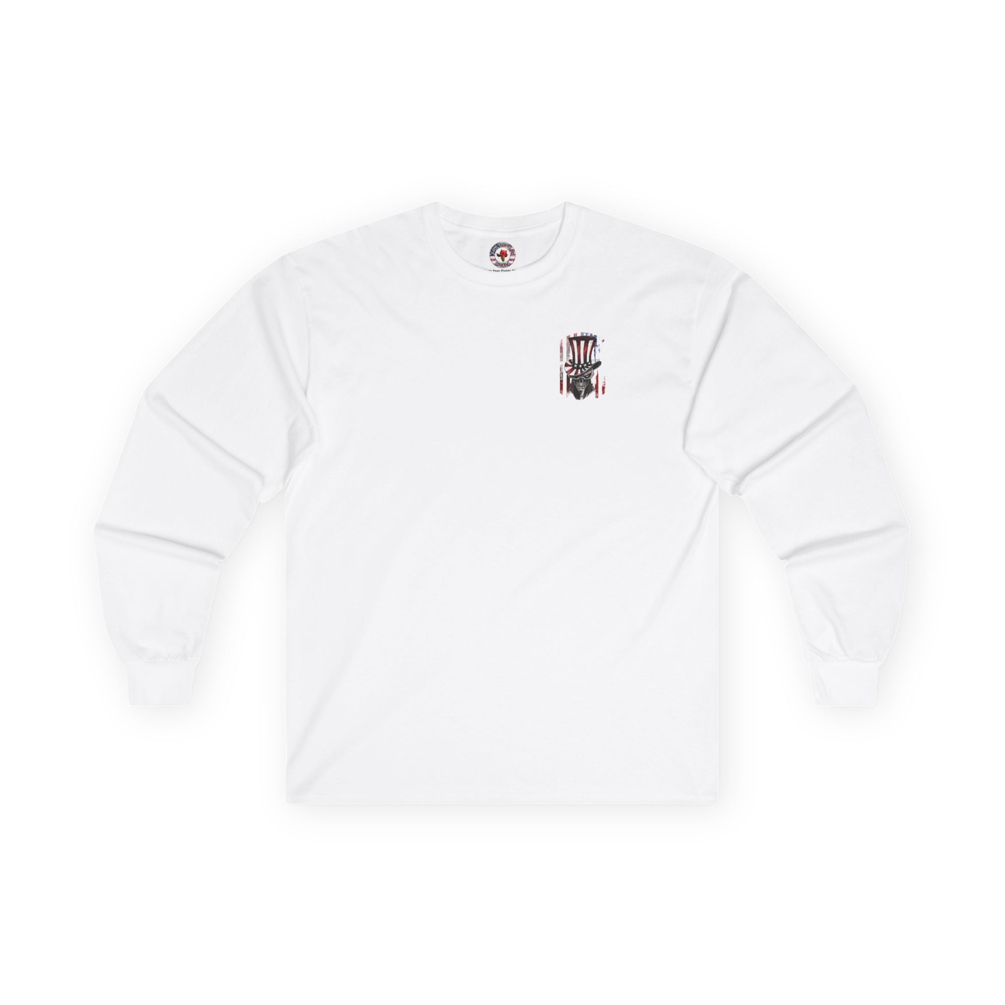 Patriotic Skull Long Sleeve Tee