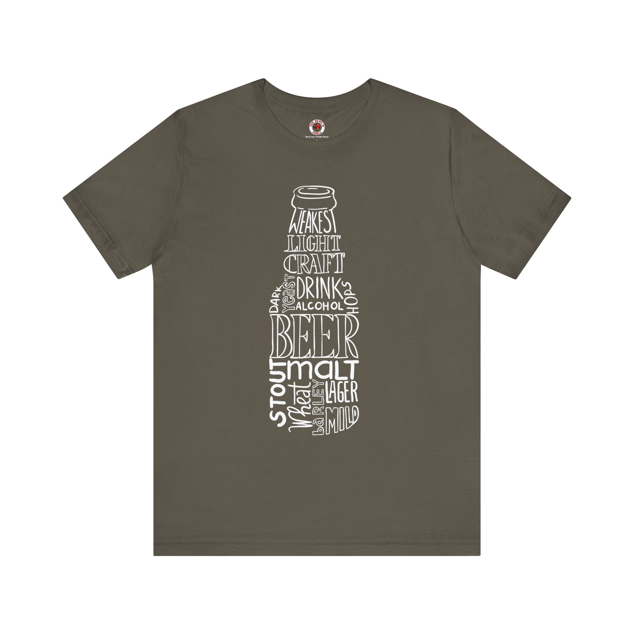 Beer Bottle of Words T-Shirt