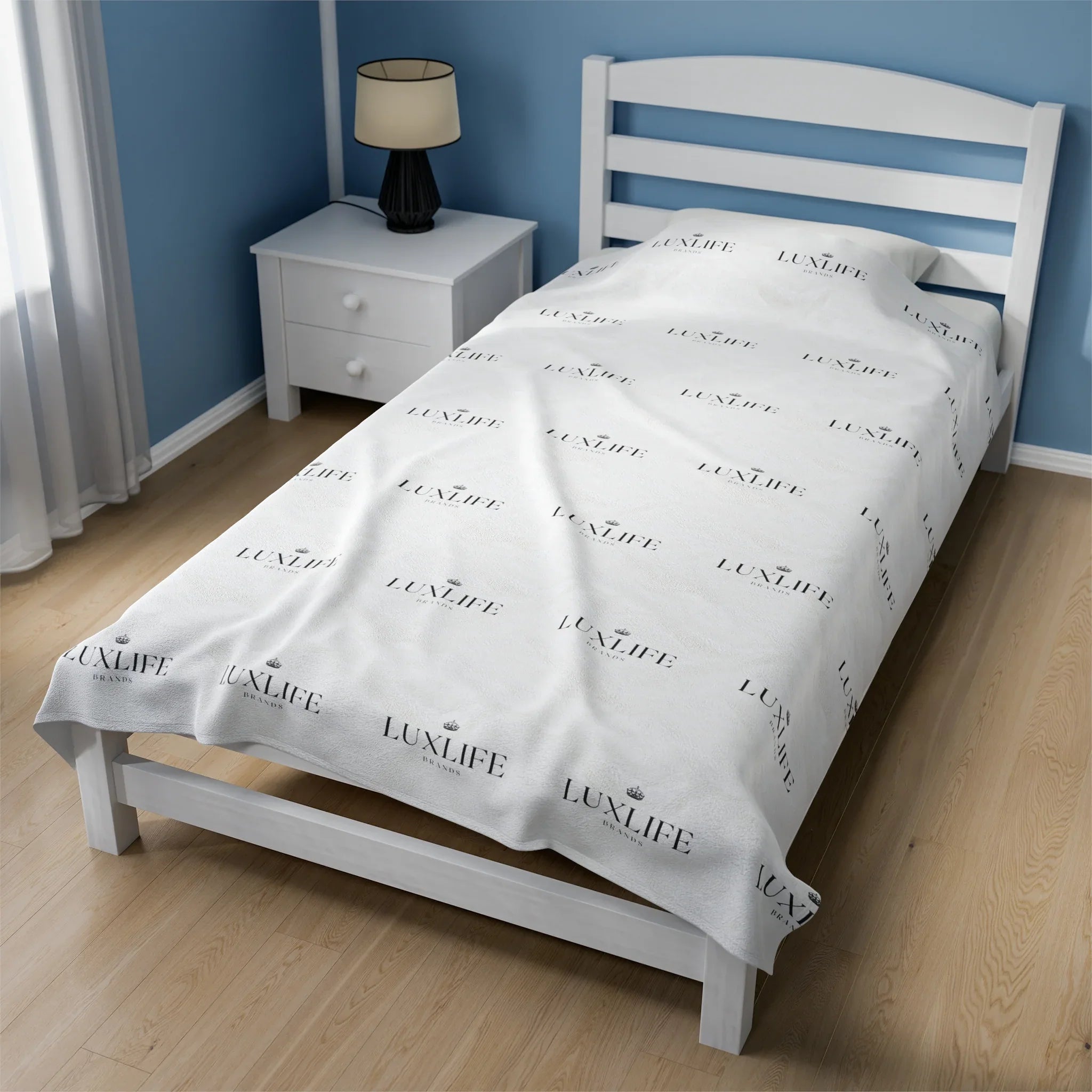 Luxlife Brands Accent Velveteen Plush Blanket