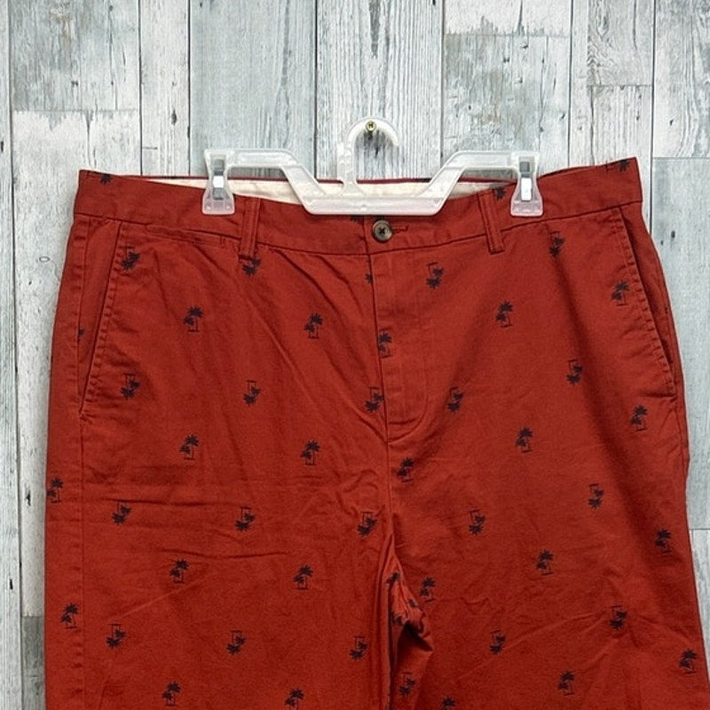 Old Navy Mens Size 40 Ultimate Slim Stretch Cotton Palm Tree Board Golf Shorts