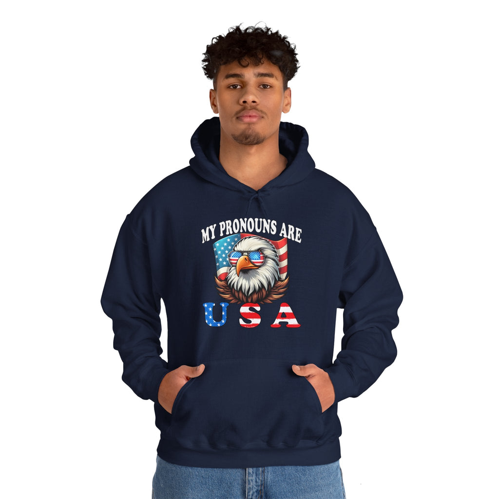 My Pronouns Are U.S.A Hooded Sweatshirt