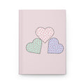 Customizable Charming Heart-Themed Hardcover Journal - Perfect for Stationery Lovers, Gift for Friends, Creative Writing, Journaling