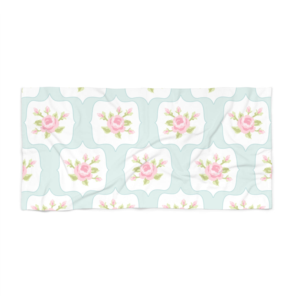 Customizable: Elegant Floral Beach Towel, Summer Accessory, Pool Party Essential, Gift for Beach Lovers, Vacation Must-Have, Outdoor Relaxation