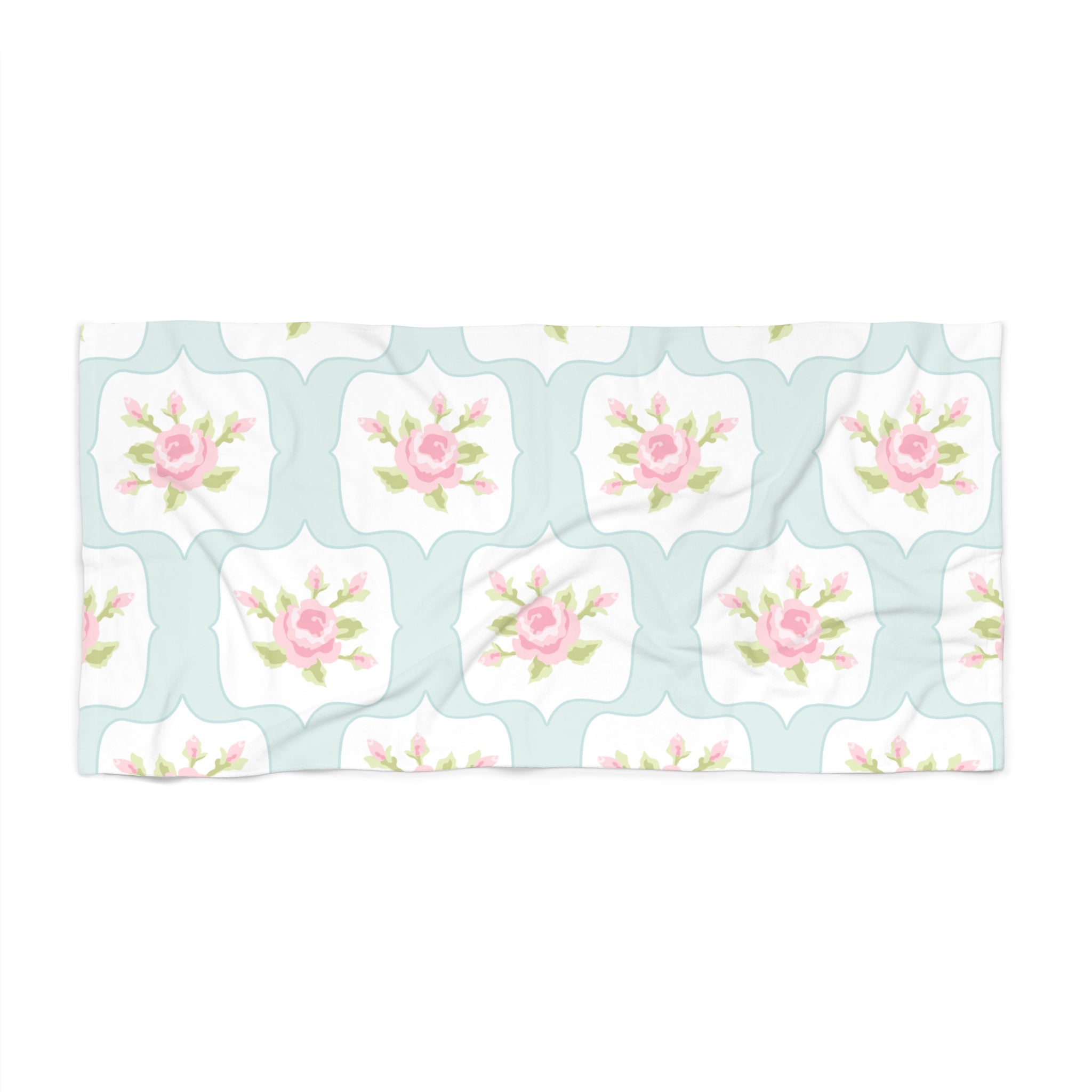 Customizable: Elegant Floral Beach Towel, Summer Accessory, Pool Party Essential, Gift for Beach Lovers, Vacation Must-Have, Outdoor Relaxation