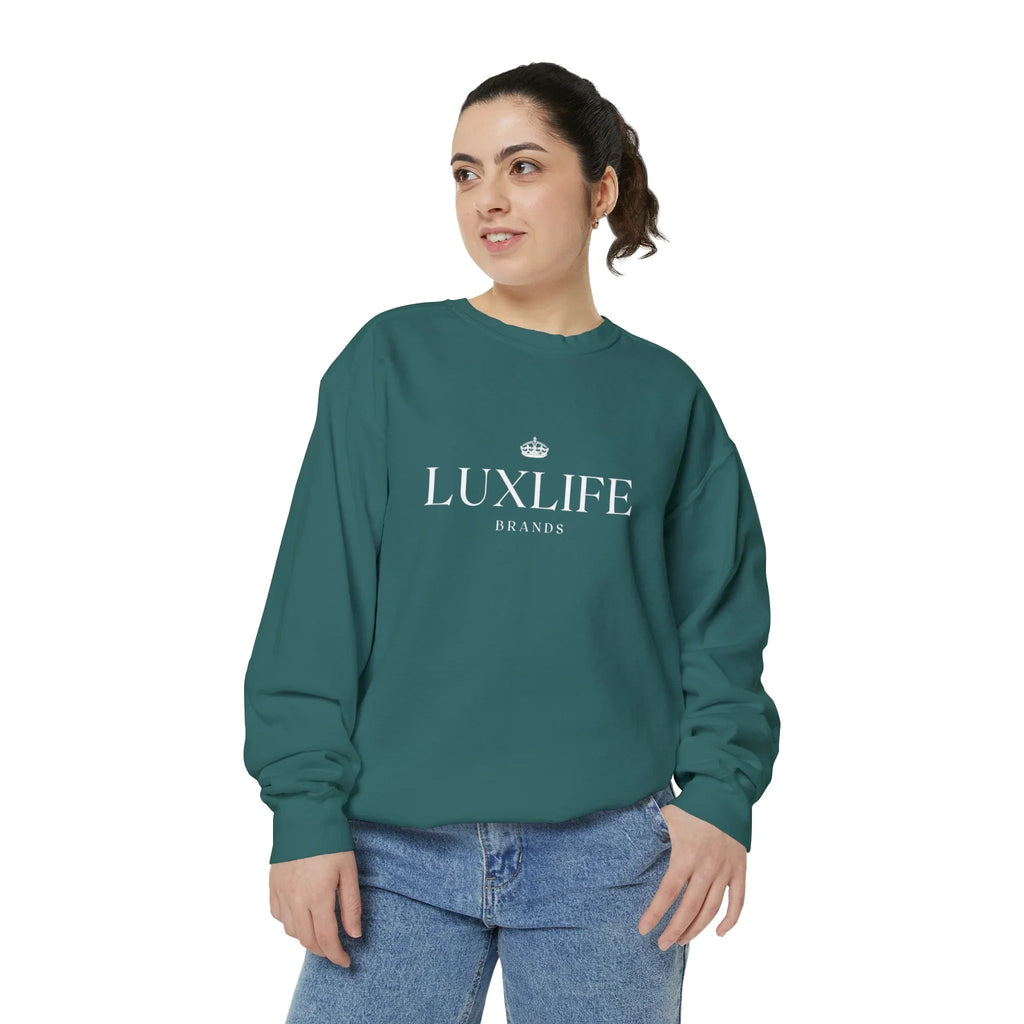Luxlife Brands Garment-Dyed Sweatshirt