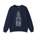 Beer Bottle of Words Crewneck Sweatshirt
