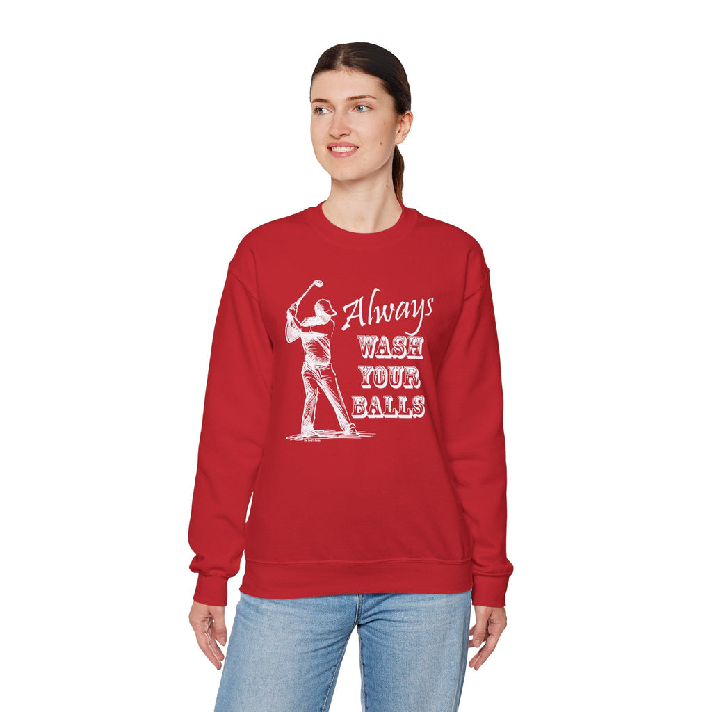 Always Wash Your Balls Golf Crewneck Sweatshirt