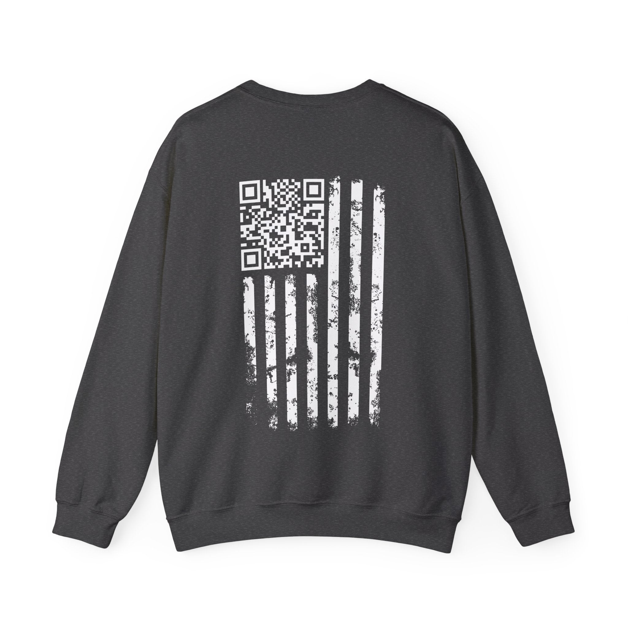 American Flag QR Code Crewneck Sweatshirt