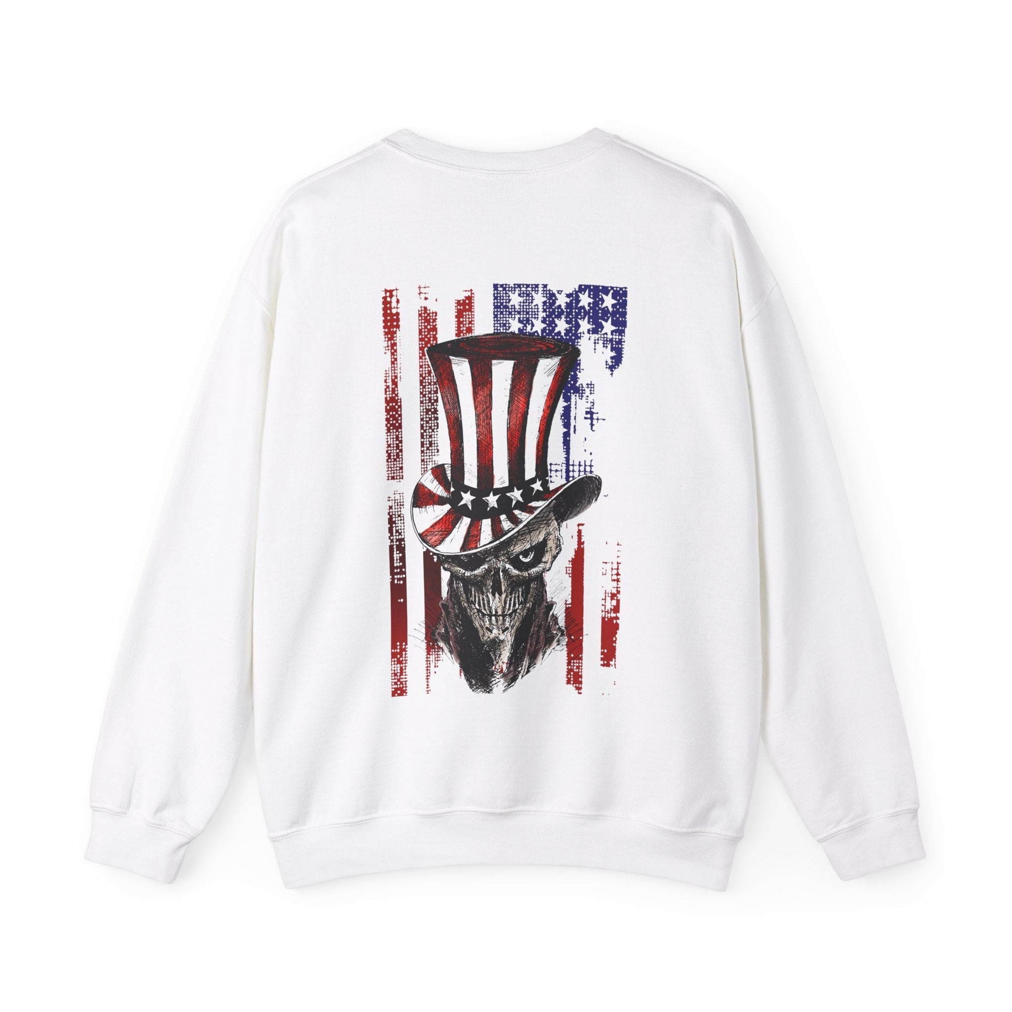 Patriotic Skull Crewneck Sweatshirt