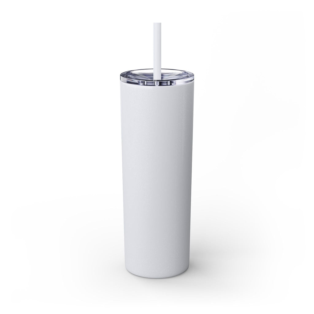 Customizable: Girly Book Club Skinny Tumbler with Straw, 20oz | Perfect for Events, Gifts, Coffee, and Summer Drinks