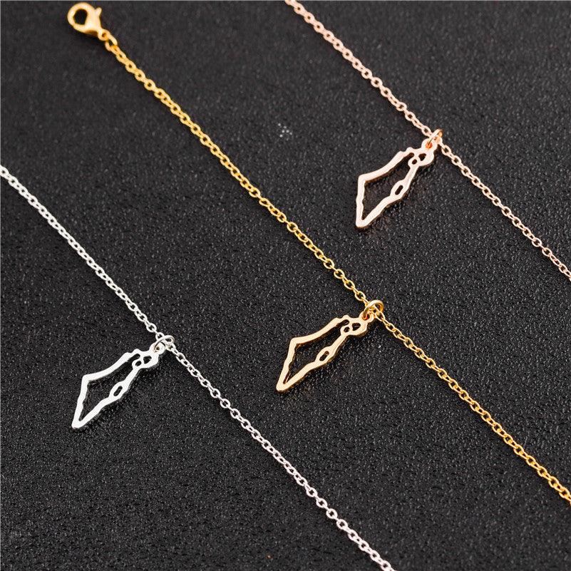 PALESTINE MAP NECKLACE