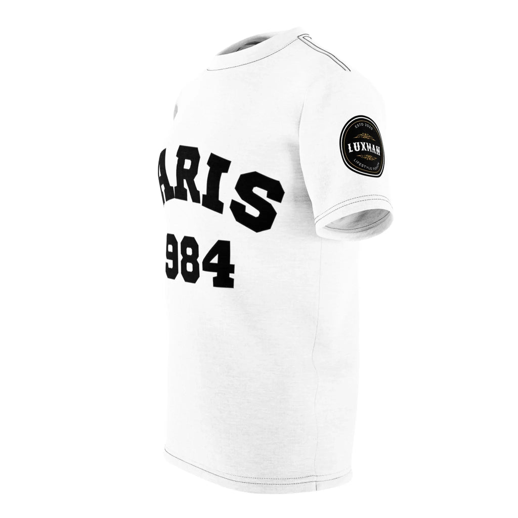 Paris 1984 Men's Black Stitching Tee