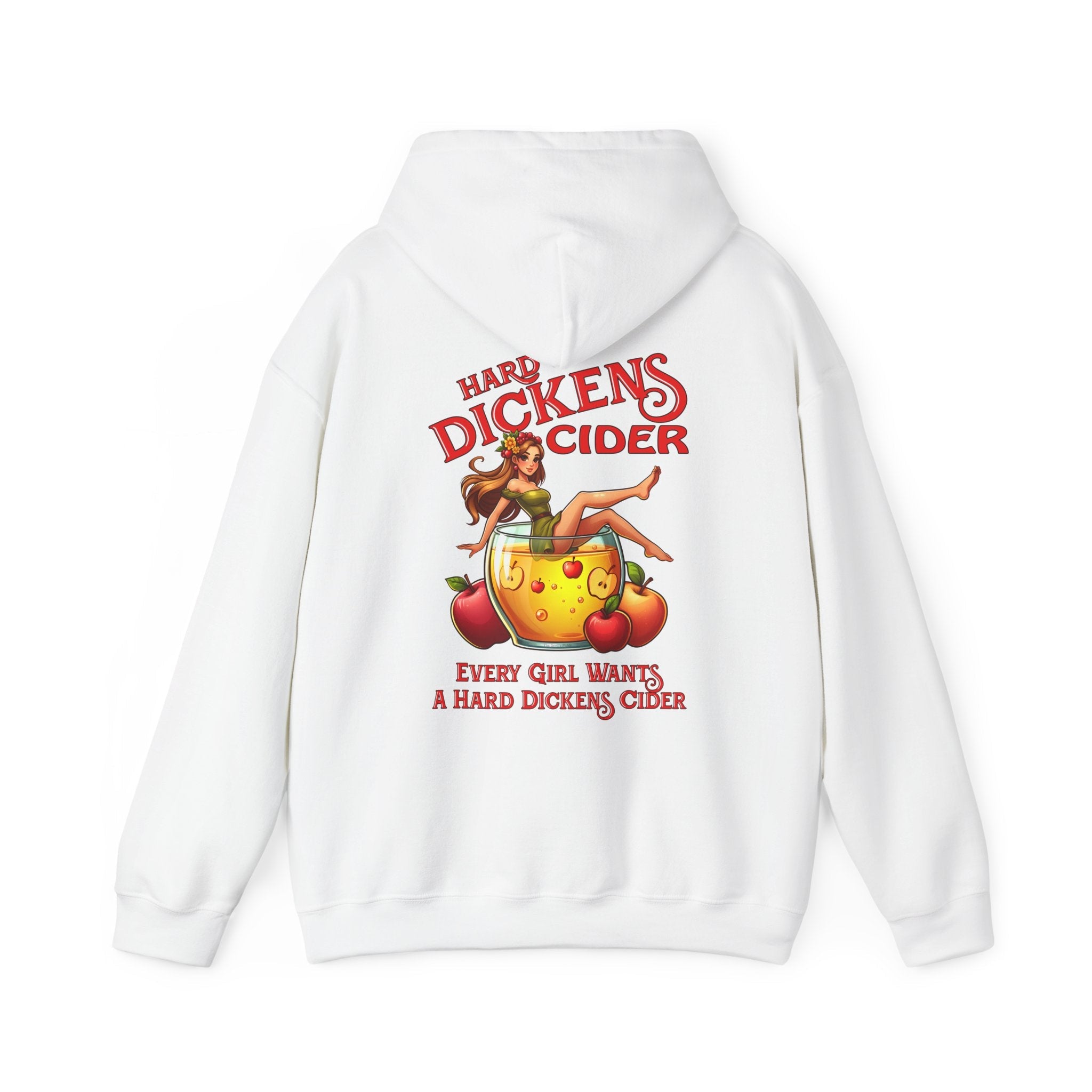 Hard Dickens Cider Front/Back Hooded Sweatshirt