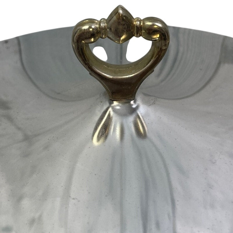 Vintage Kromex Silver Toned Dining Table Serving Bowl w Lid Made In USA