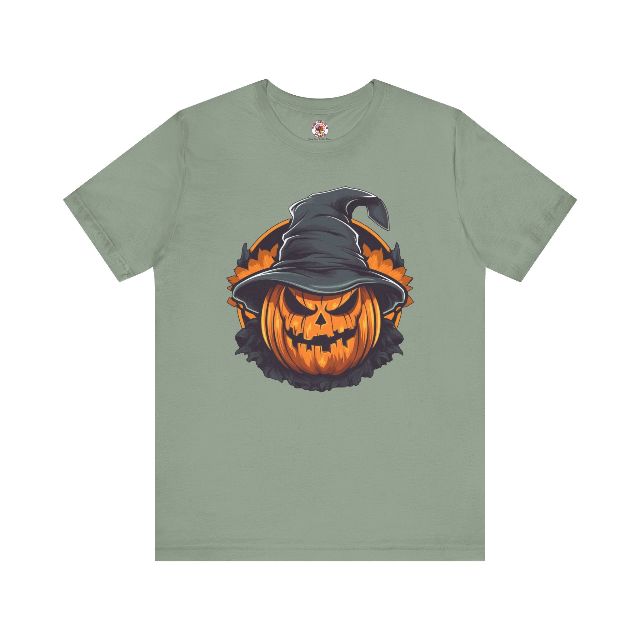 Scary Witch Pumpkin Halloween T-Shirt