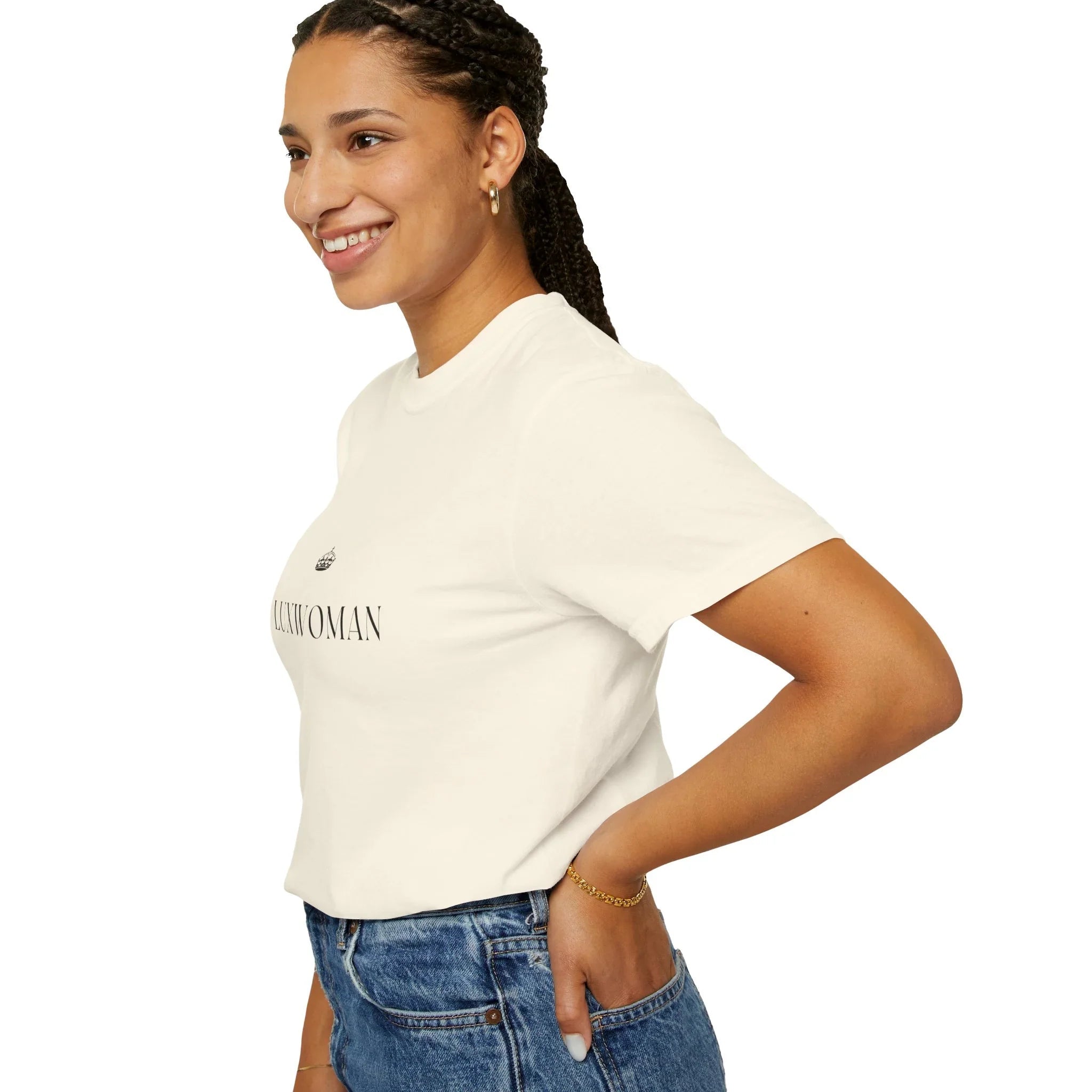 LUXWOMAN Soft 100% Cotton Comfort Tee
