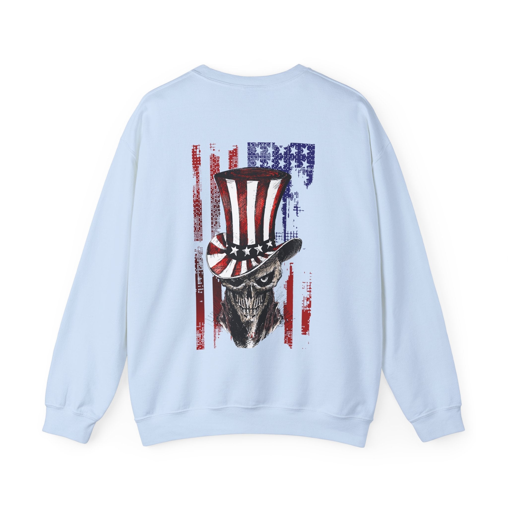 Patriotic Skull Crewneck Sweatshirt