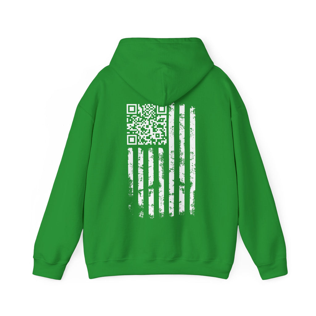 American Flag QR Code Hooded Sweatshirt