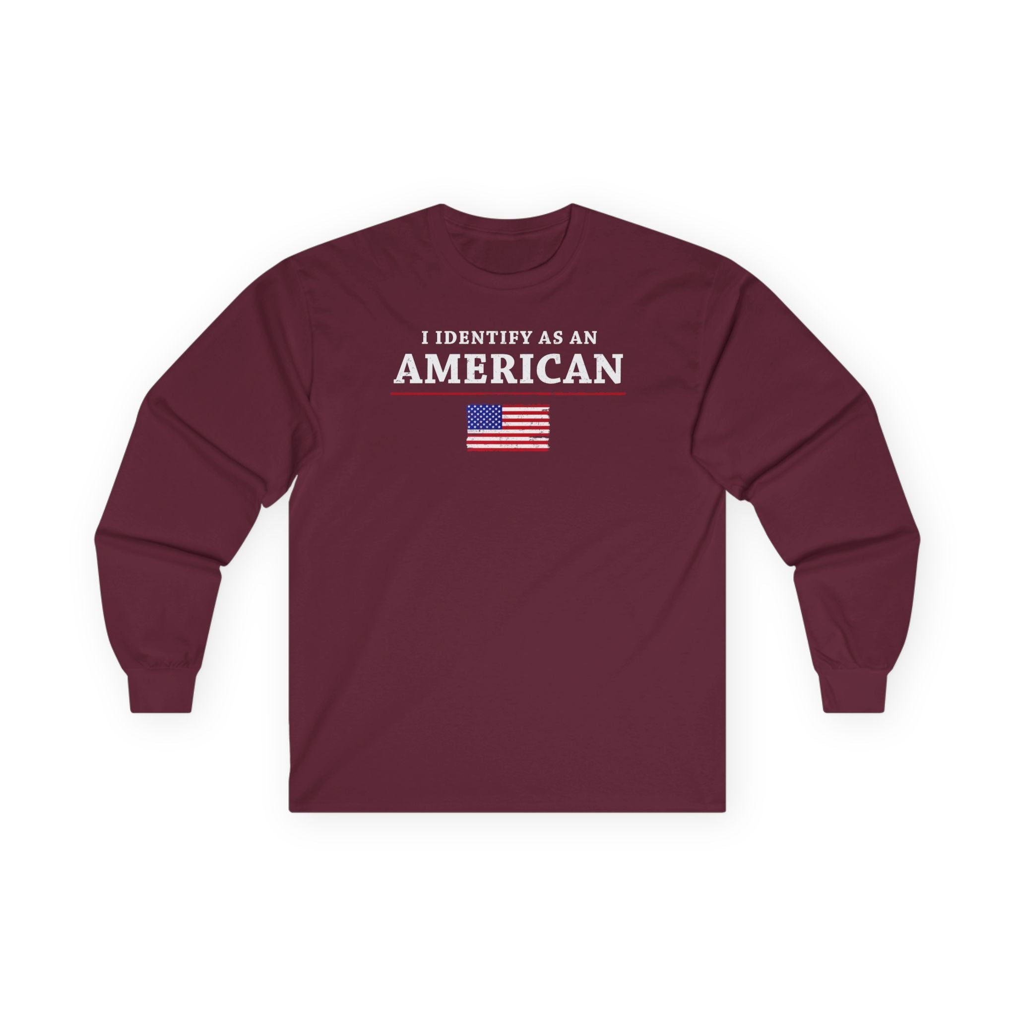 I Identify As An American Long Sleeve Tee