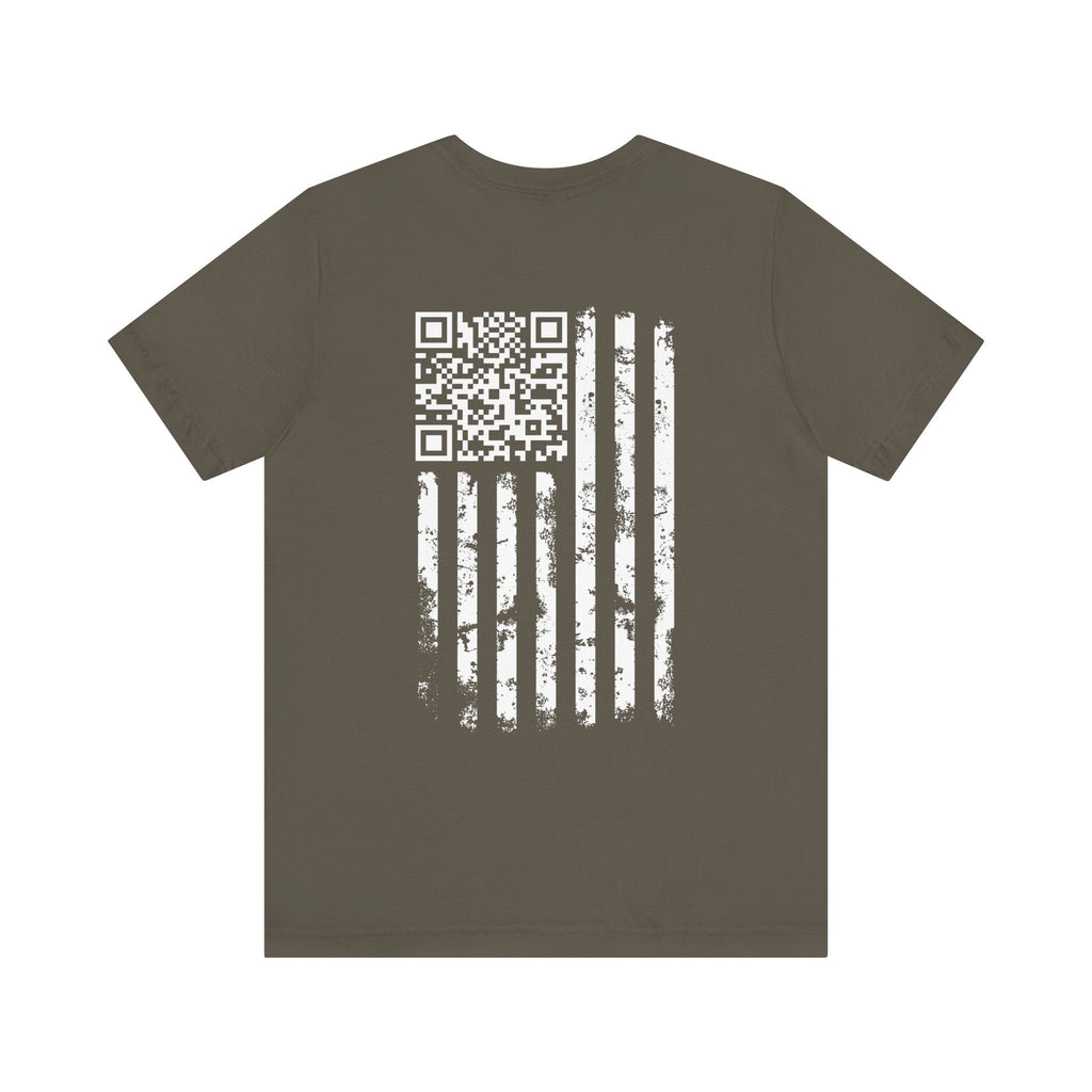 American Flag QR Code T-Shirt