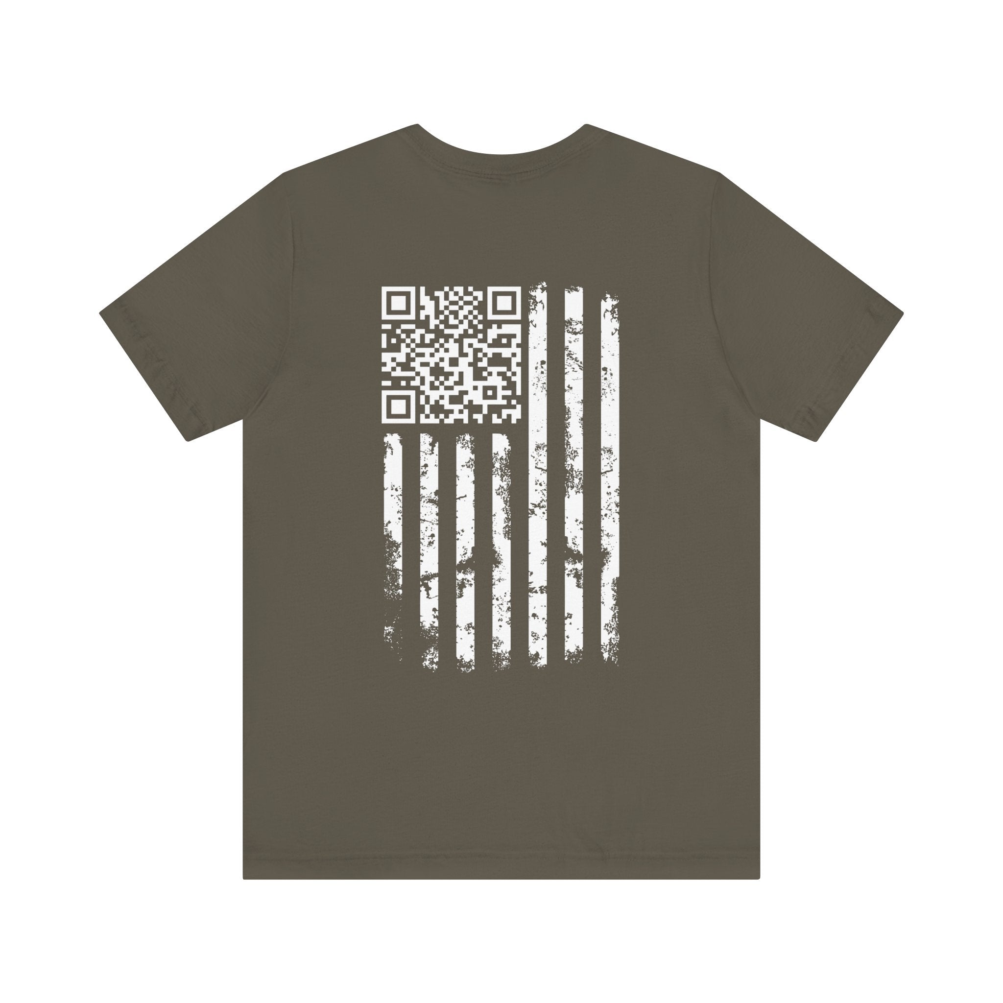 American Flag QR Code T-Shirt