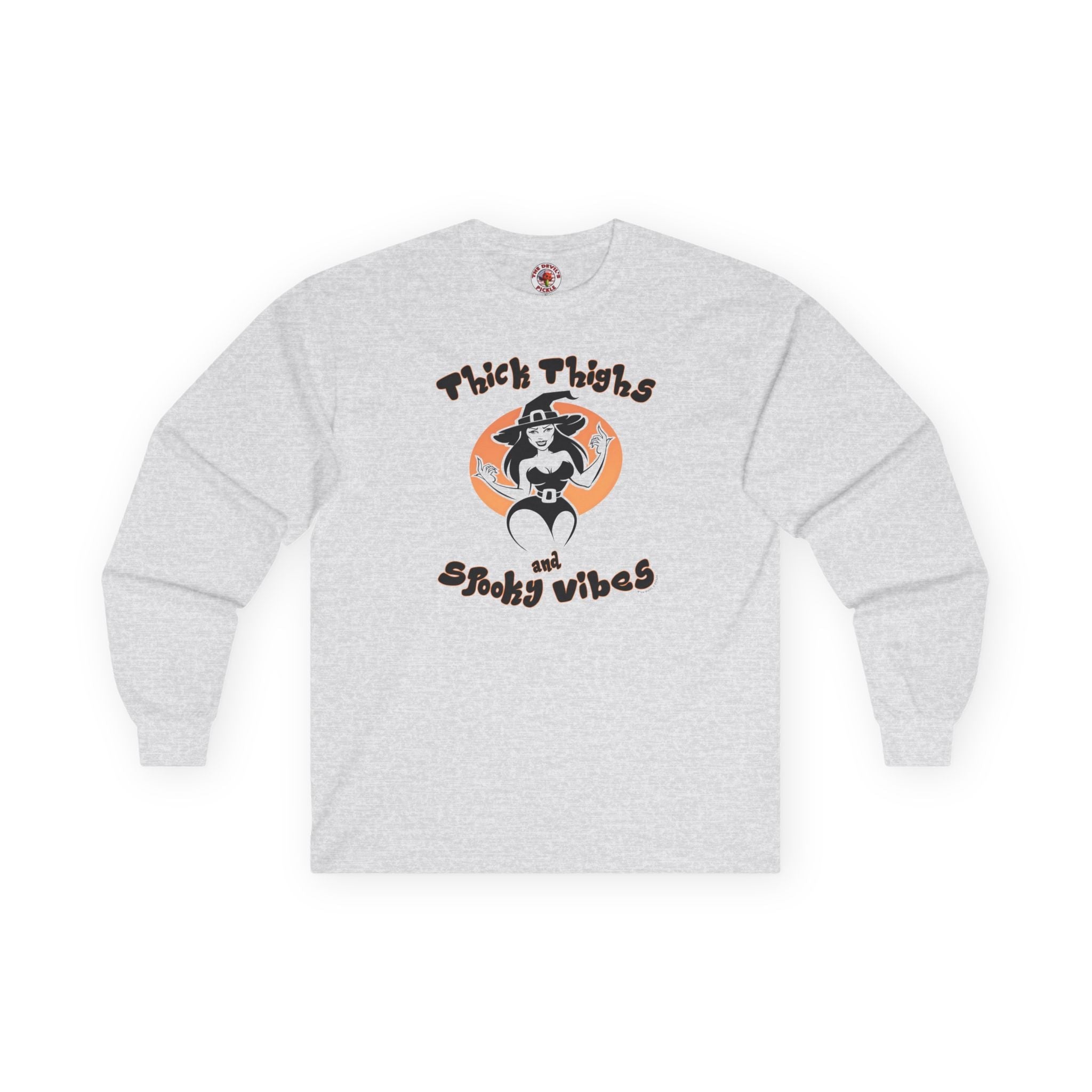 Thick Thighs and Spooky Vibes Long Sleeve Tee