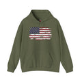 Vintage Style American Flag Hooded Sweatshirt