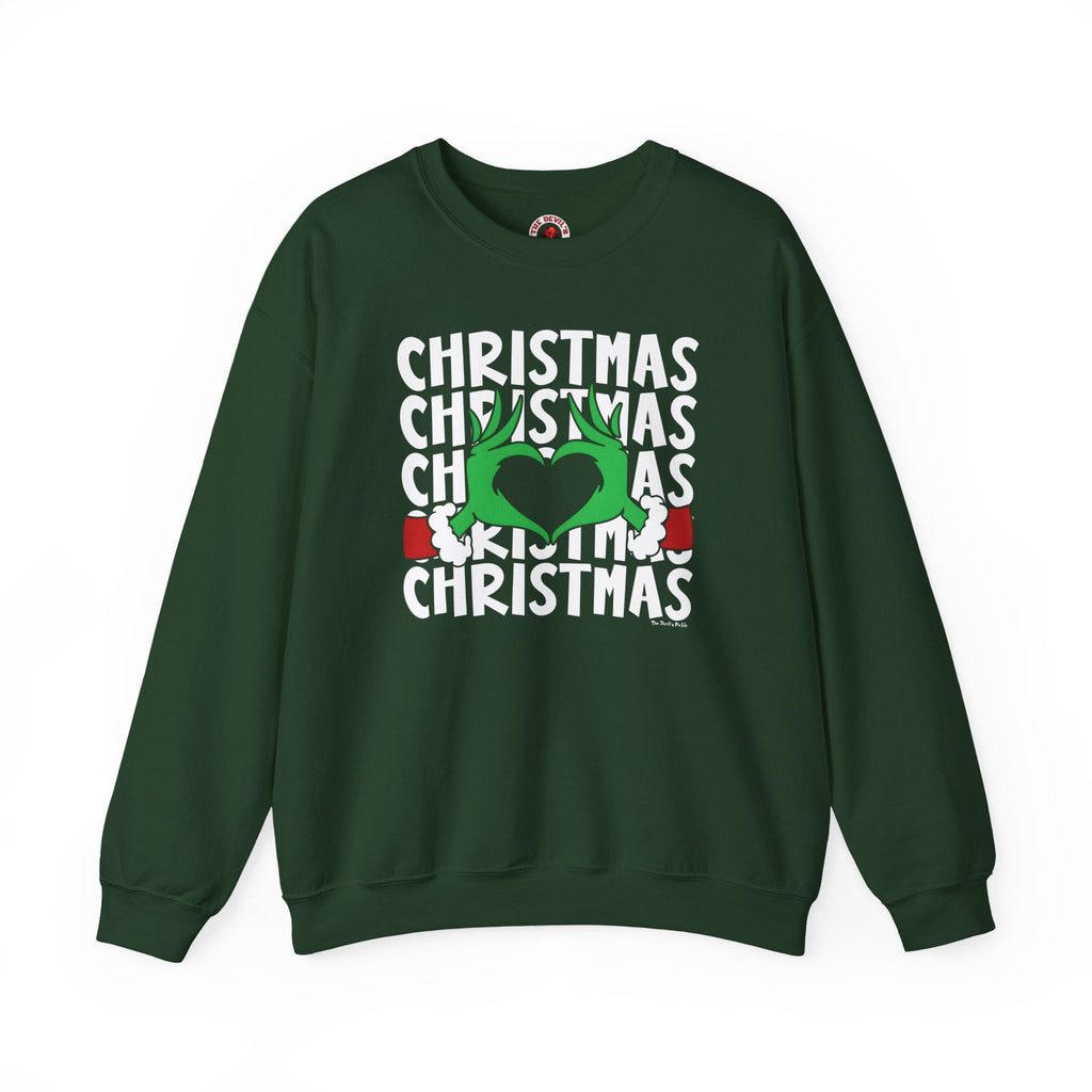 Christmas Heart Crewneck Sweatshirt