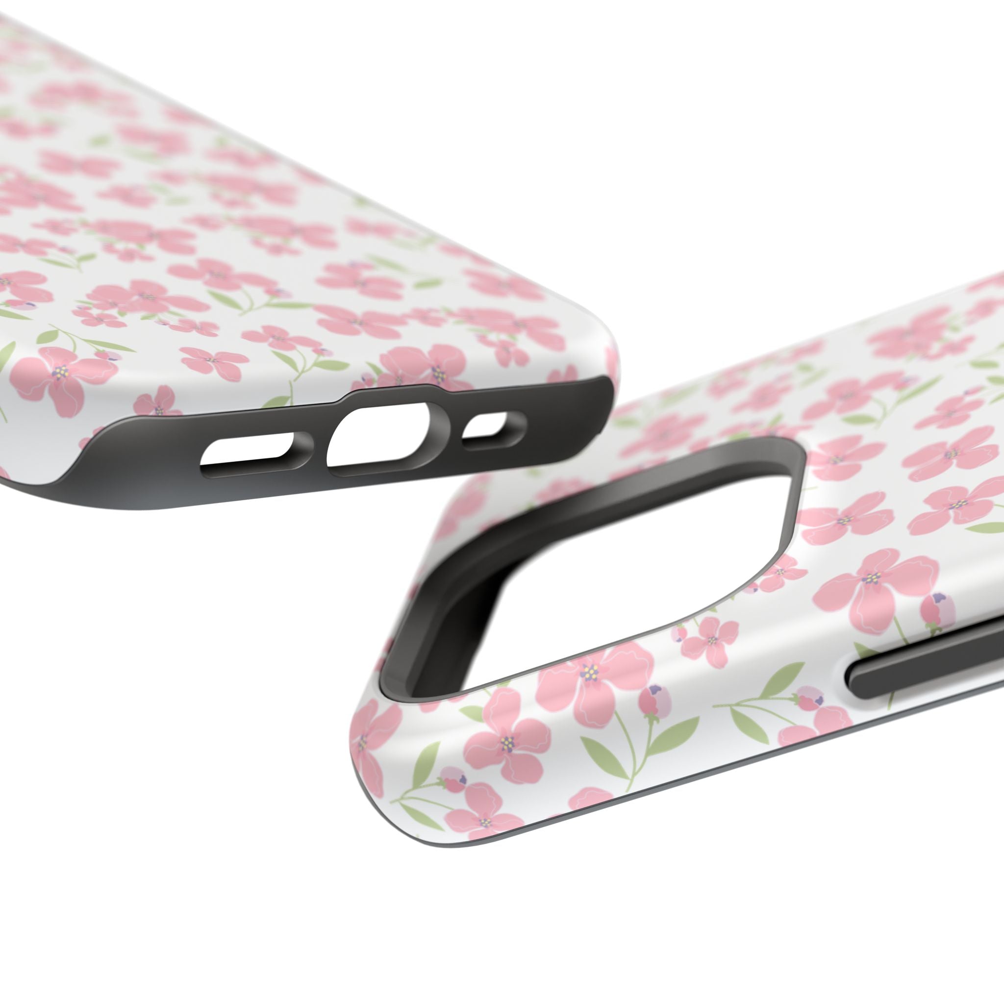 Customizable: Floral Impact-Resistant Phone Case