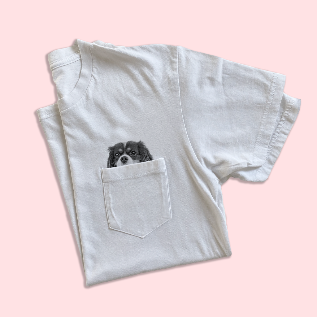 Ready-Made Peeking Pet Pocket Tee