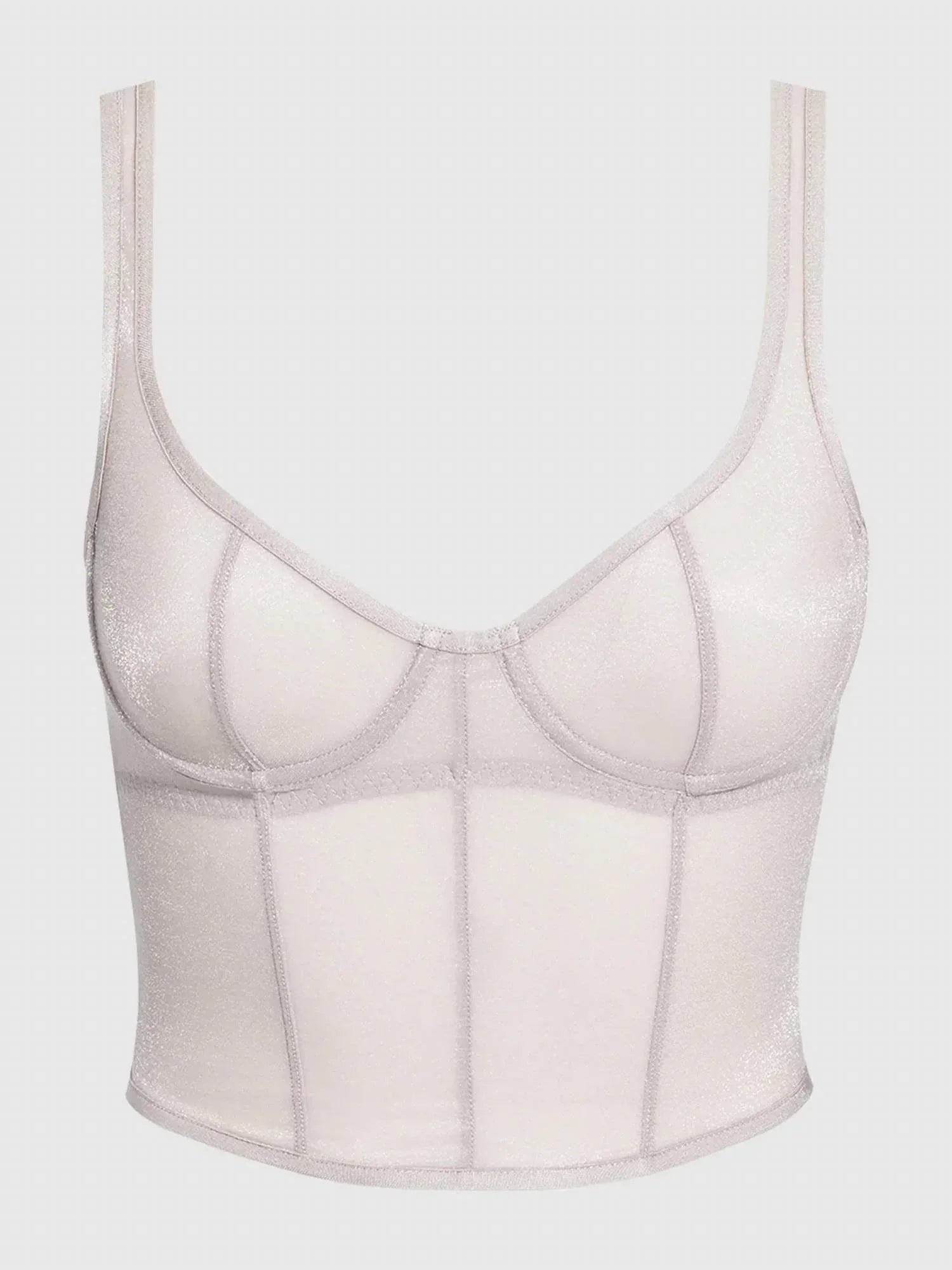 Pia Unlined Underwire Mesh Bustier