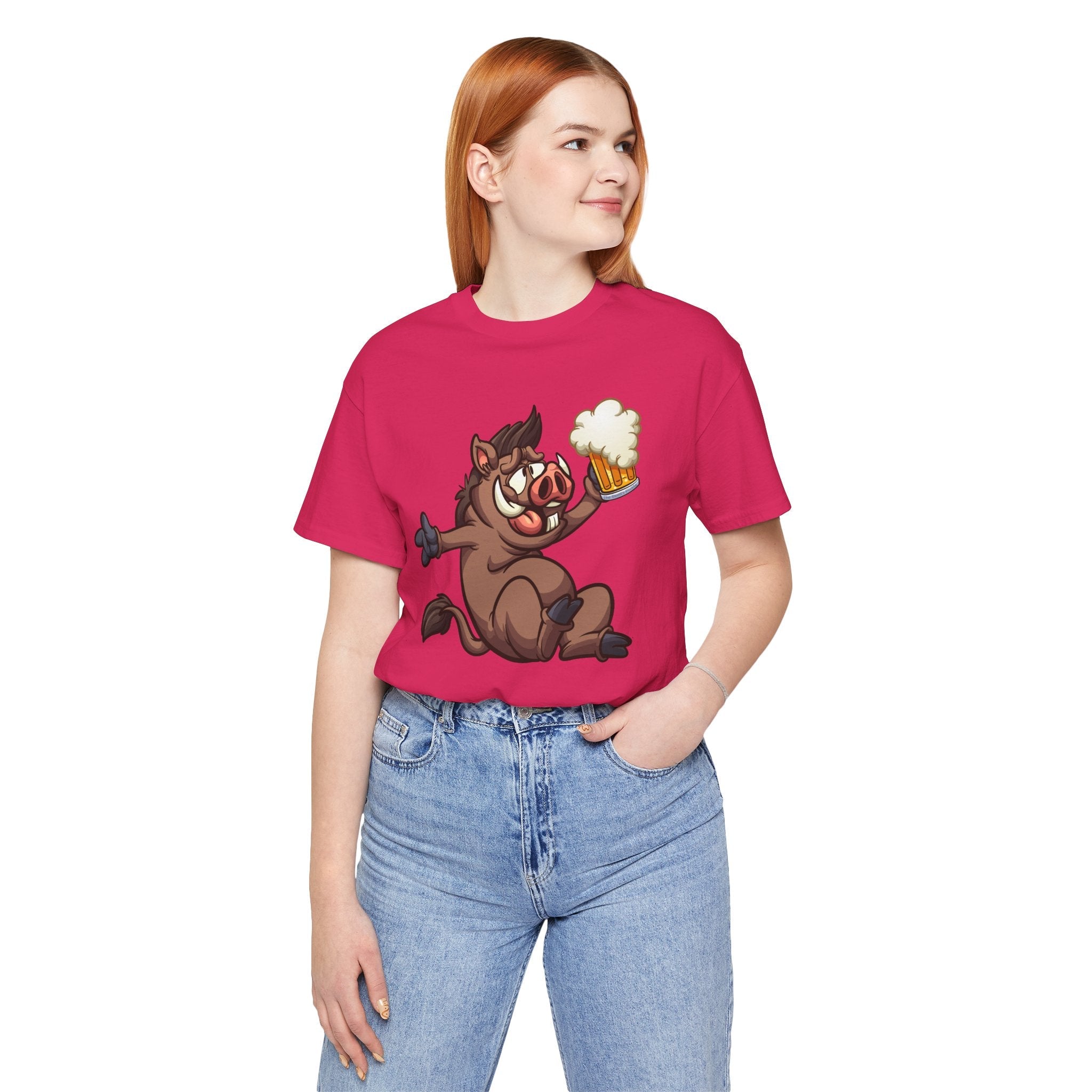 Beer Drinking Boar T-Shirt