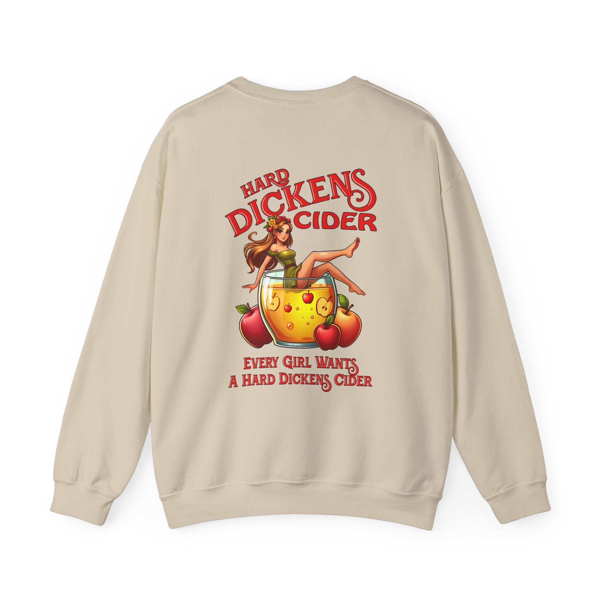 Hard Dickens Cider Front/Back Crewneck Sweatshirt