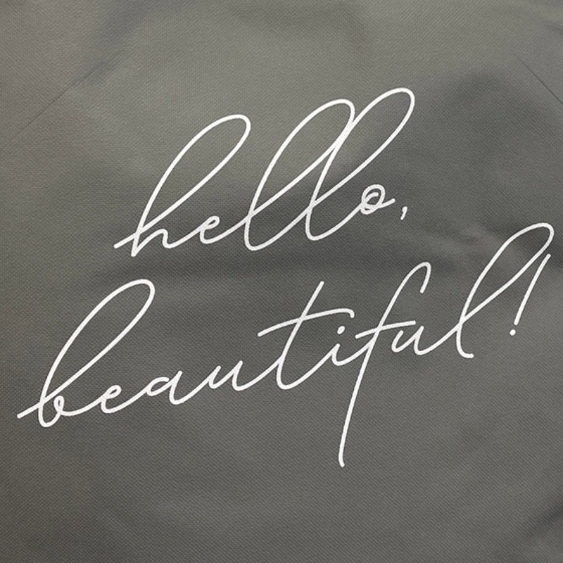 New Upcycled Hand Printed Grandma Strong Capable Beautiful Loved Tote Bag