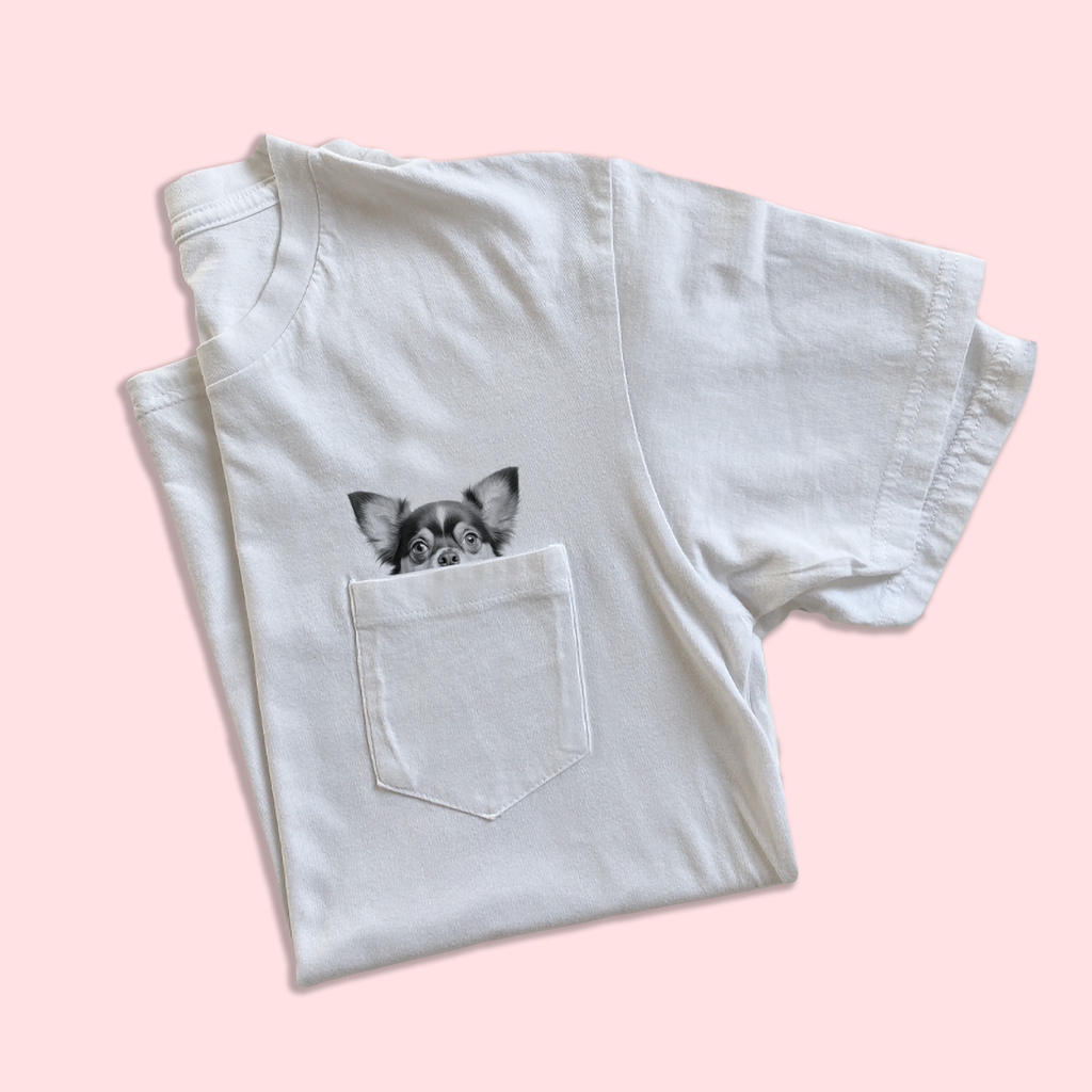 Ready-Made Peeking Pet Pocket Tee