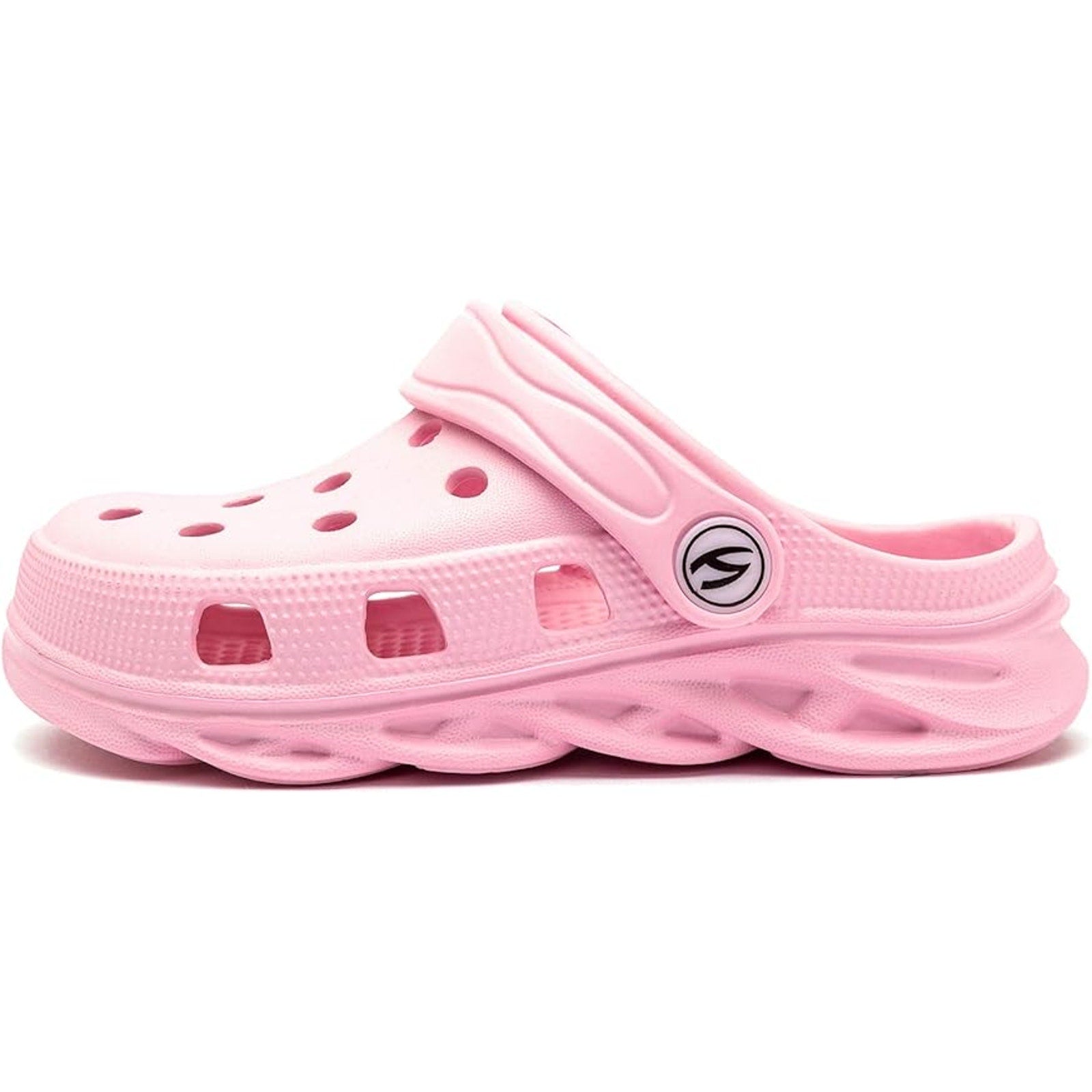 New Hobibear Toddler Girls Size 8 Pink Slide On Non Slip Faux Rubber Clogs Shoes