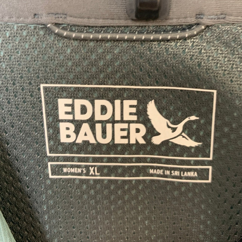 New Eddie Bauer Womens XL Guide 3.0 UPF 50+ Dusty Loden Green Long Sleeve Shirt