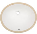 Pottery barn Dcolora Undermount Bathroom Sink Oval - Dcolora 16"x13" White Porcelain Ceramic Oval Vessel Sink Under Counter Lavatory Vanity Bath Sink Bowl Basin Wi
