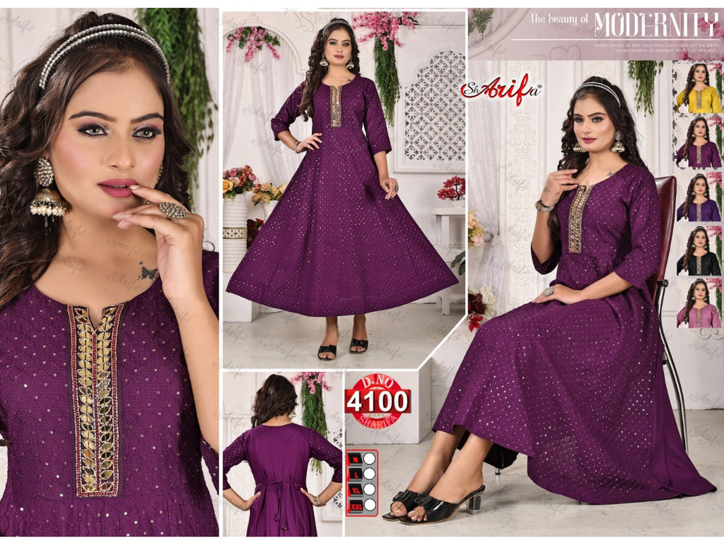 Sequin work long Kurti