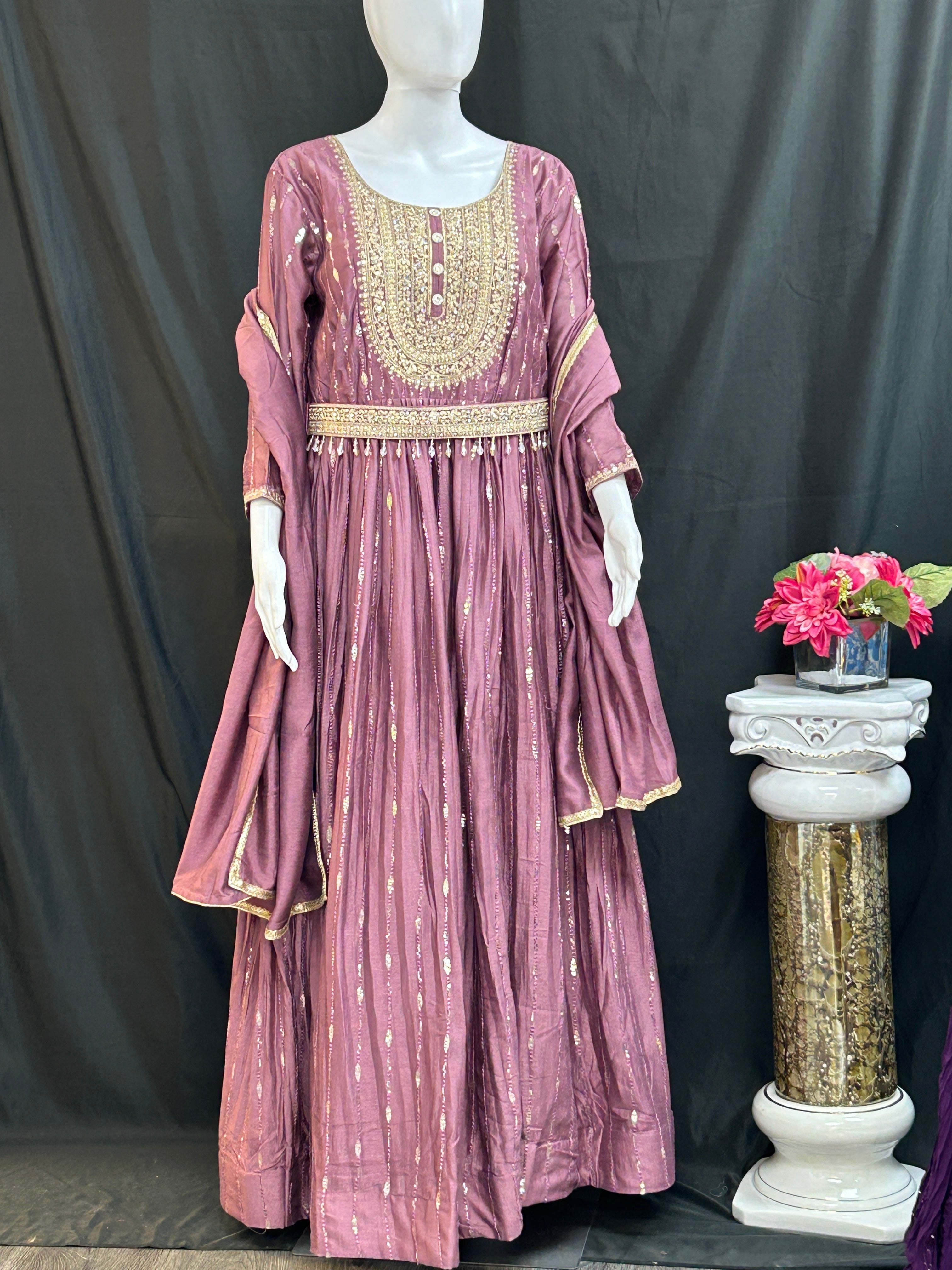 Party wear long kurti / Anarkali set