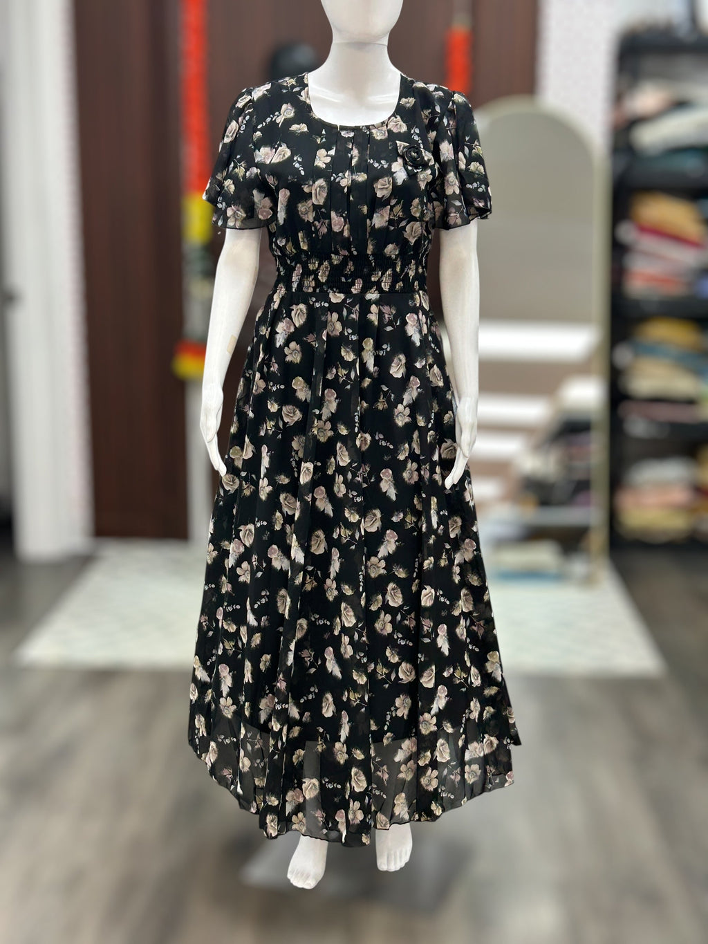 Chiffon long dress