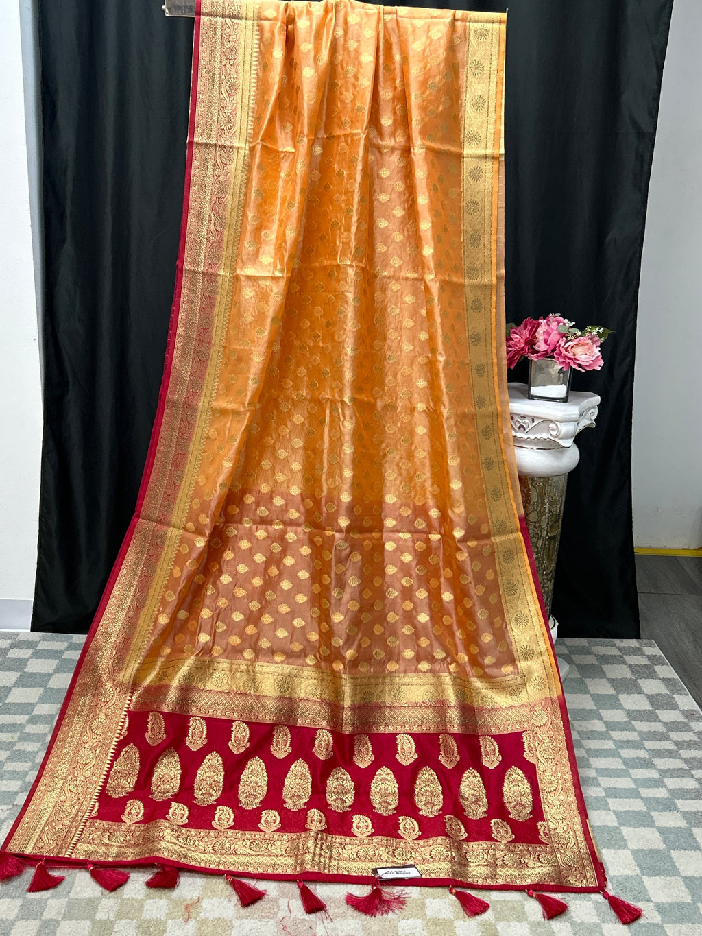 Chanderi silk saree